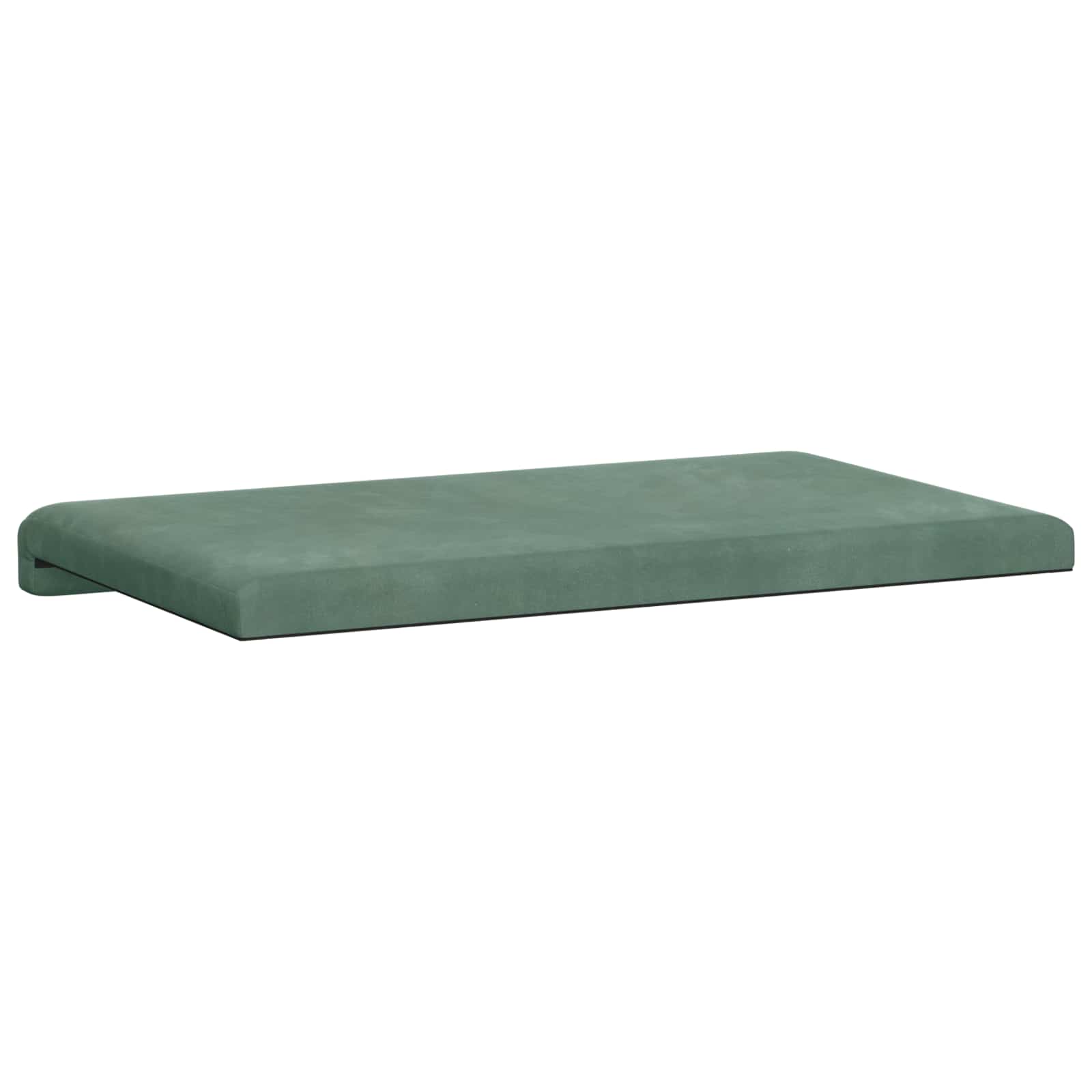 Cuscino per panchina Velluto Verde Mare Profondità 35 cm