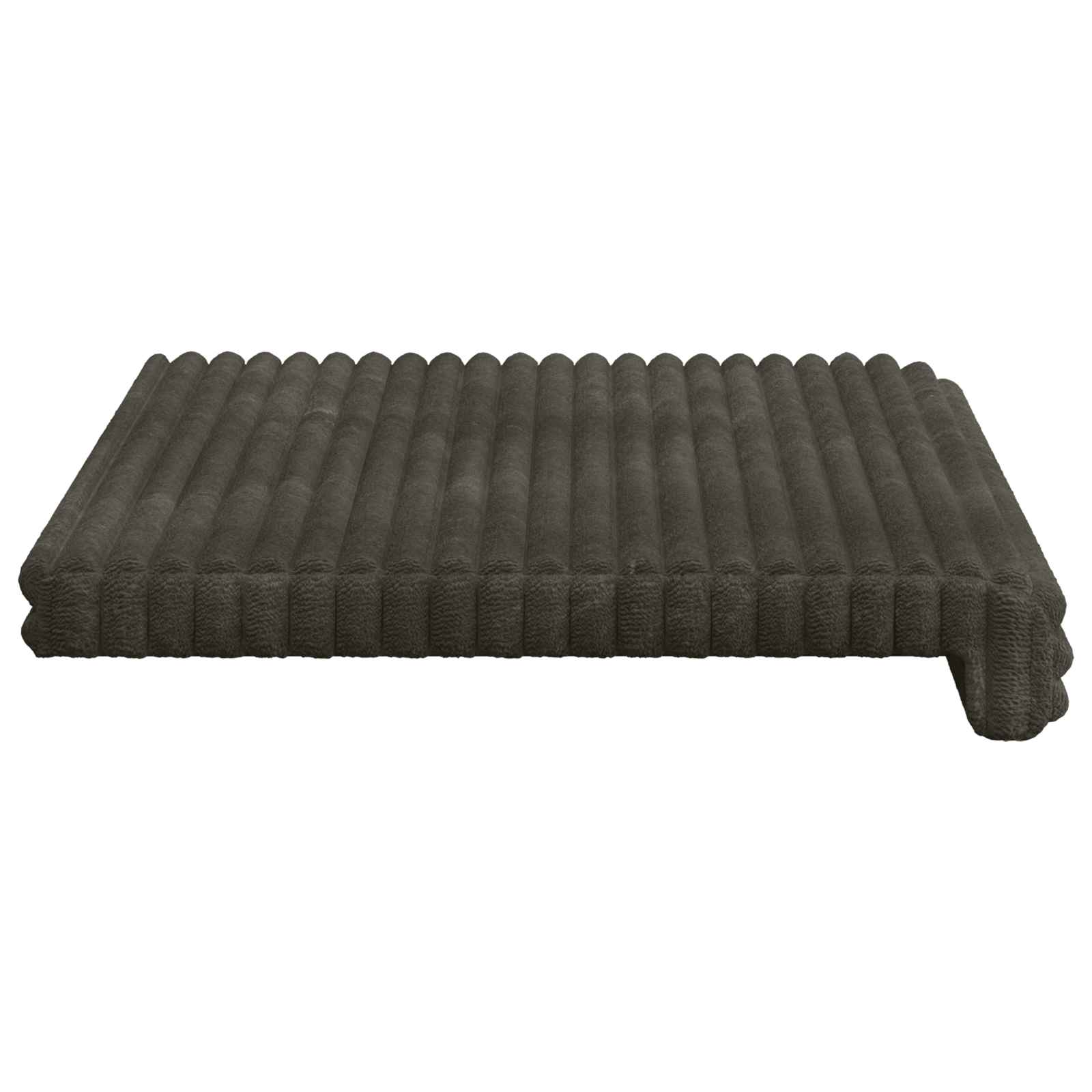 Cuscino per panchina Corduroy Morbido Antracite