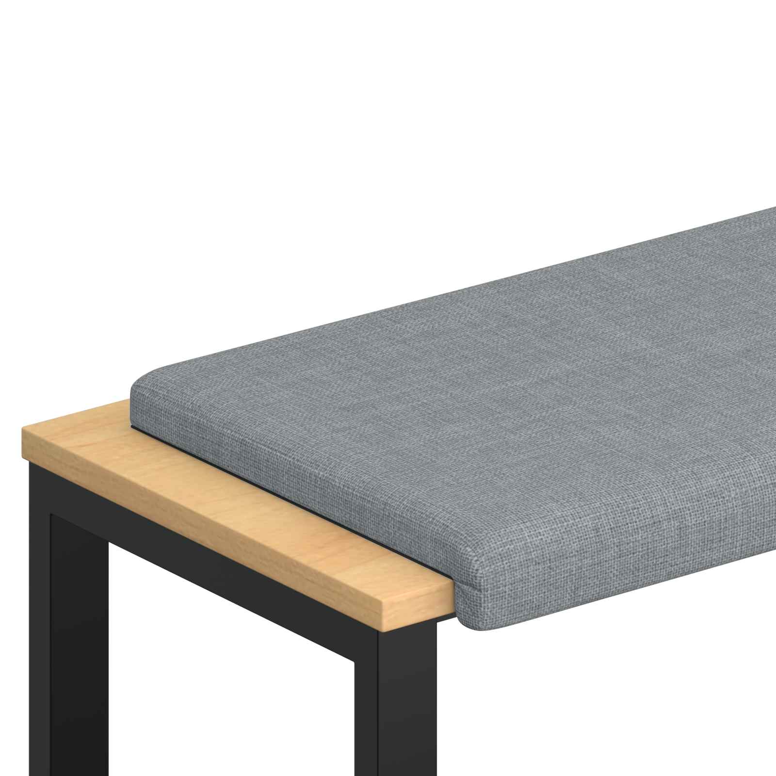 Cuscino per panchina Tessuto Grigio Chiaro Profondità 35 cm