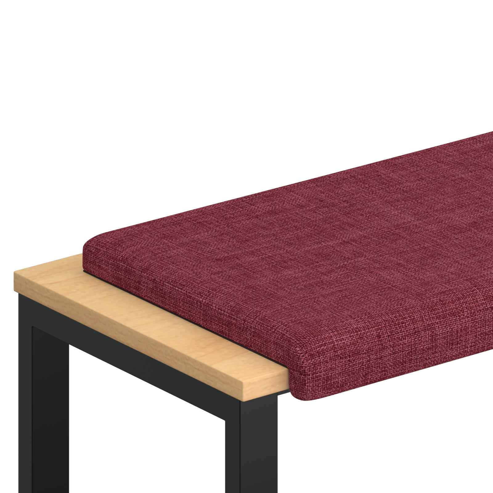 Cuscino per panchina Tessuto Rosso Vino Profondità 35 cm