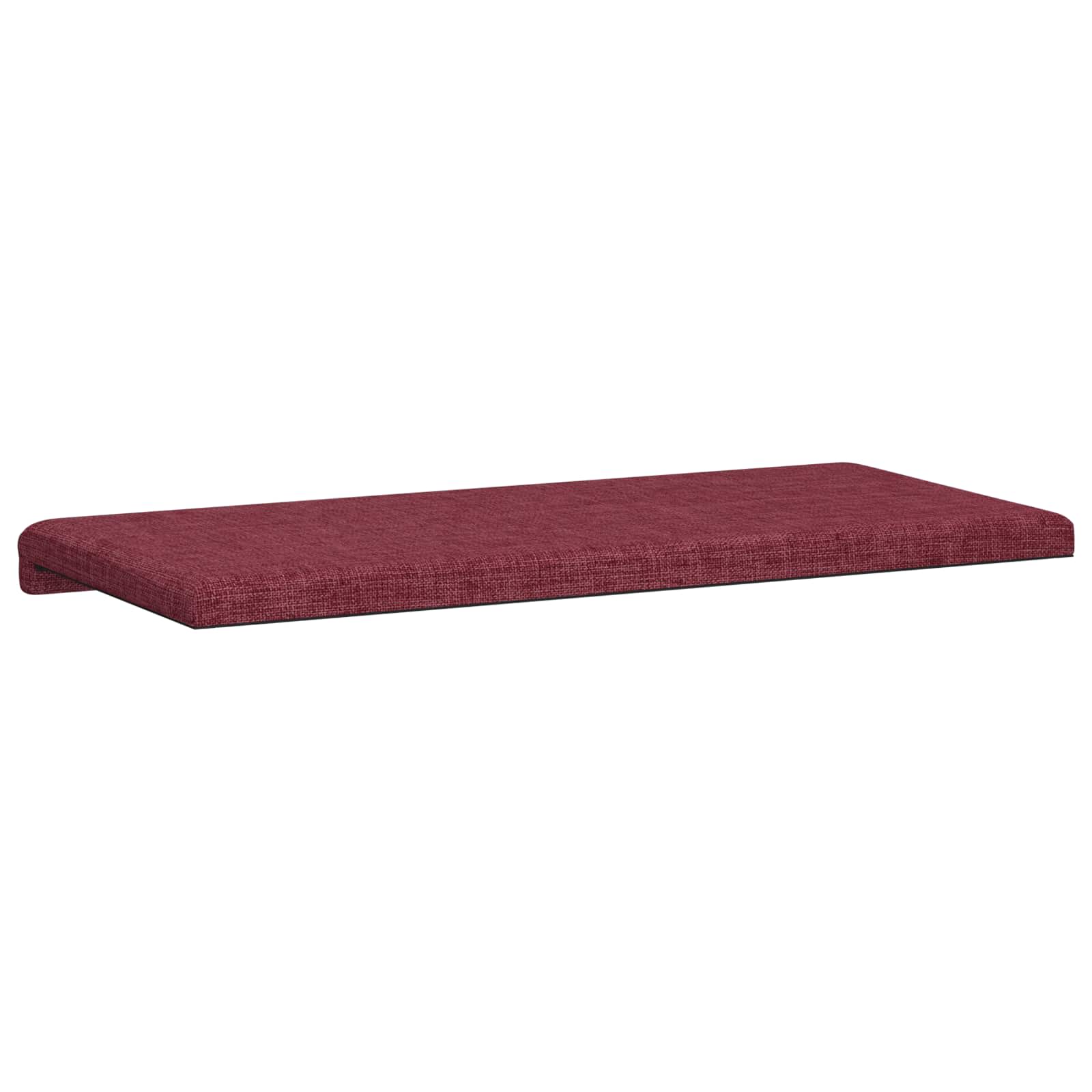 Cuscino per panchina Tessuto Rosso Vino Profondità 35 cm