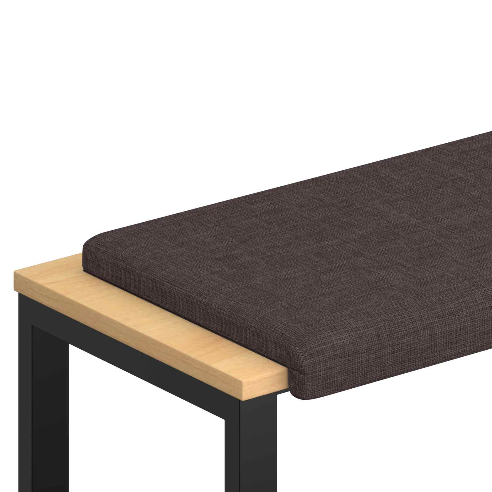 Cuscino per panchina Tessuto Marrone Scuro Profondità 35 cm