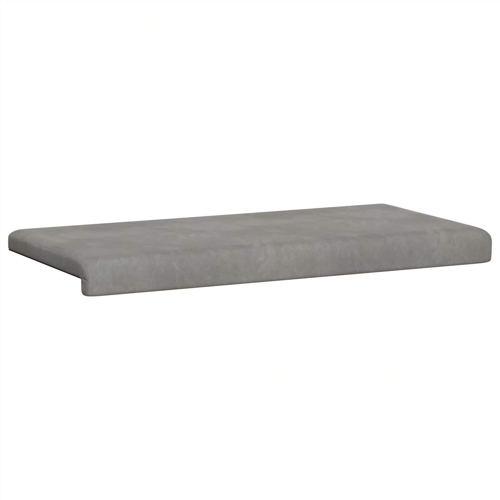 Cuscino per panchina Velluto Grigio Chiaro Profondità 35 cm