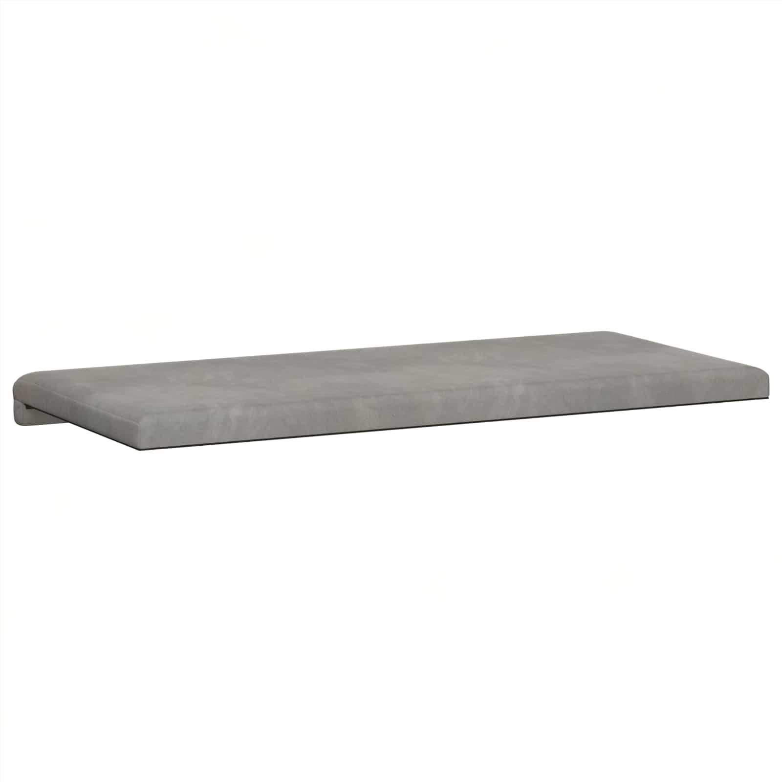 Cuscino per panchina Velluto Grigio Chiaro Profondità 35 cm