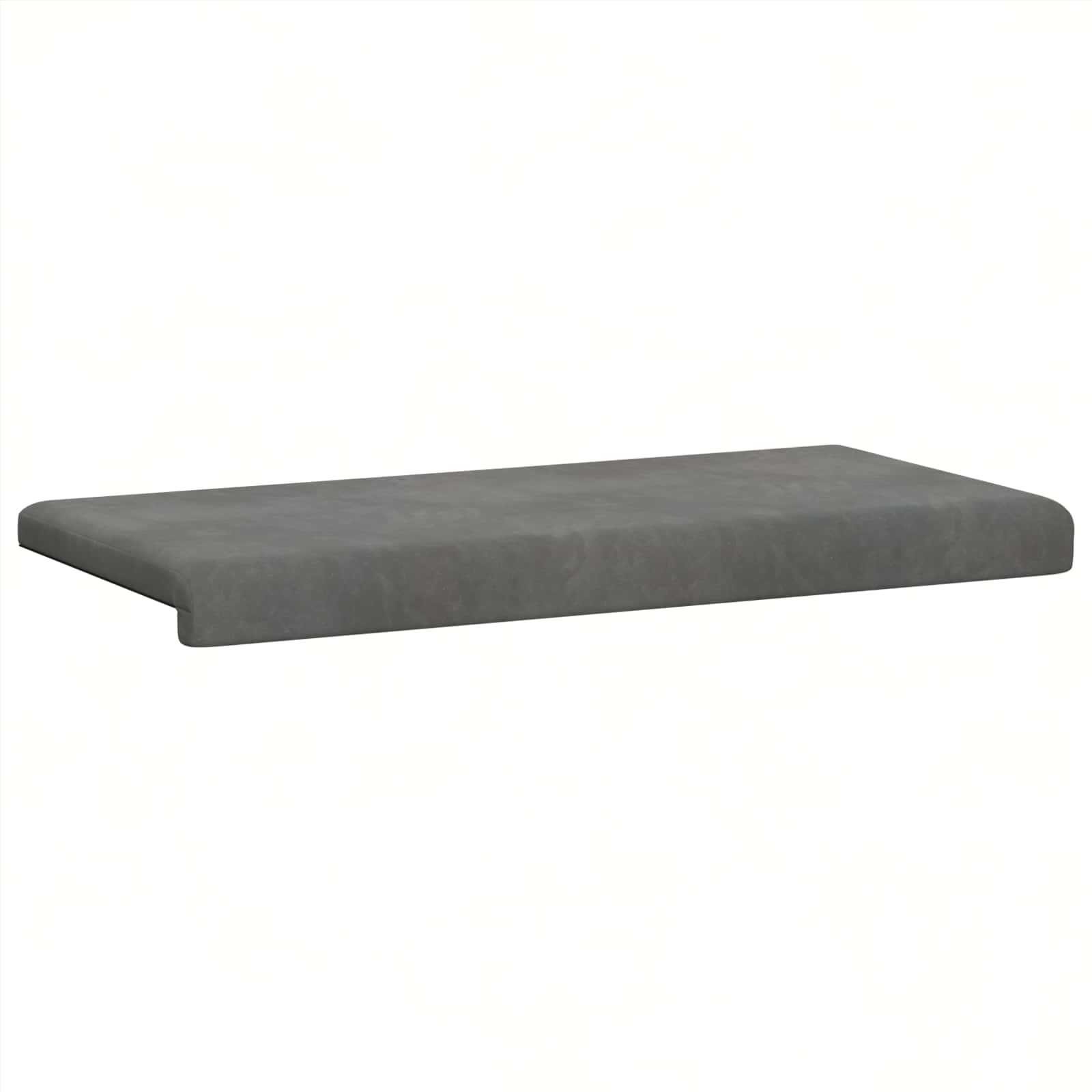 Cuscino per panchina Velluto Grigio Scuro Profondità 35 cm