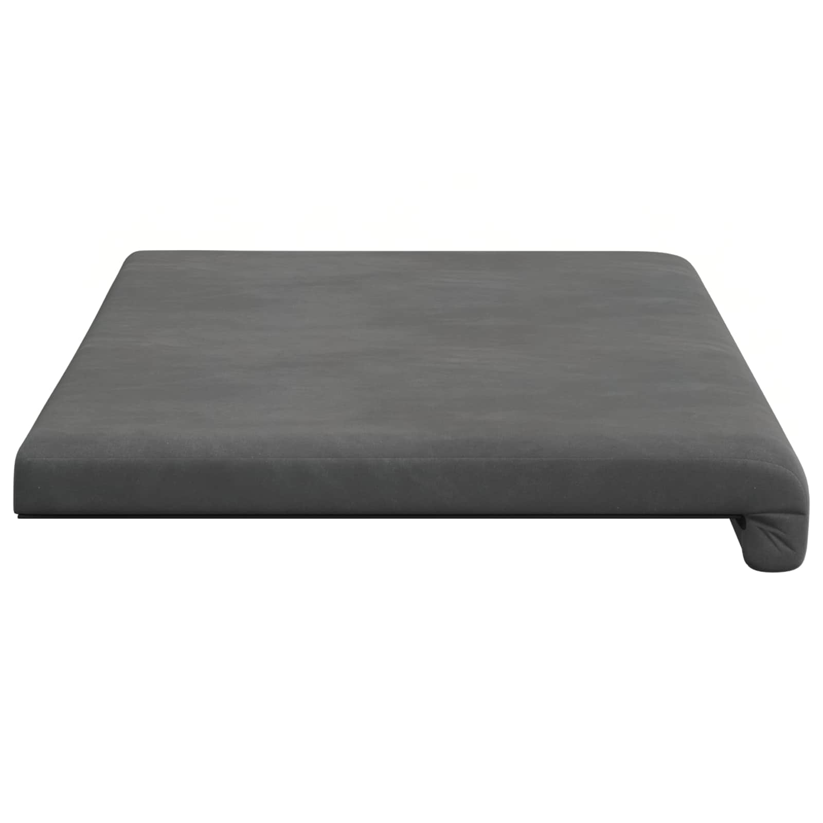 Cuscino per panchina Velluto Grigio Scuro Profondità 35 cm