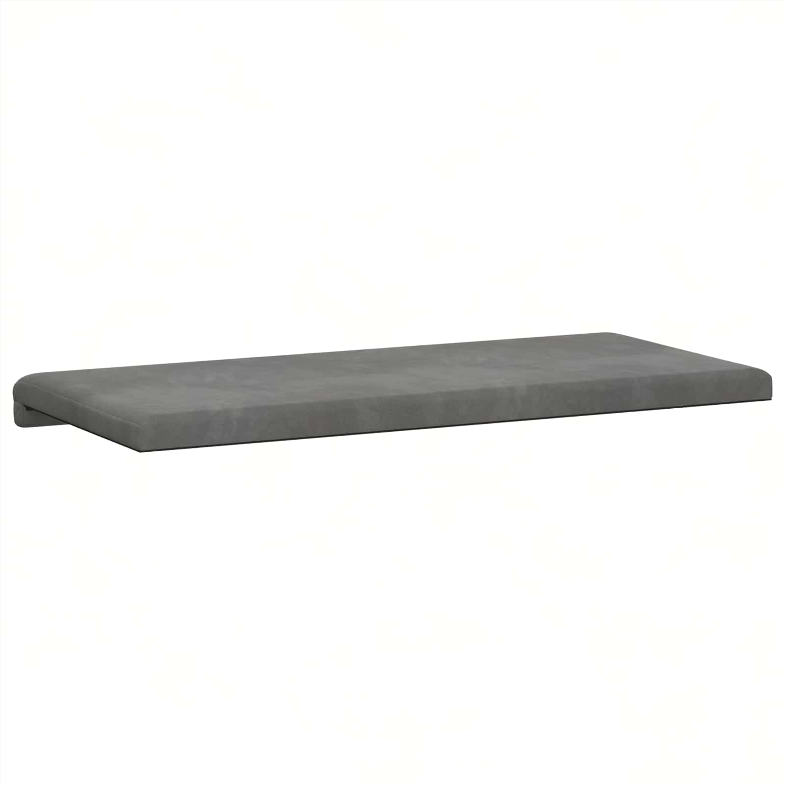 Cuscino per panchina Velluto Grigio Scuro Profondità 35 cm