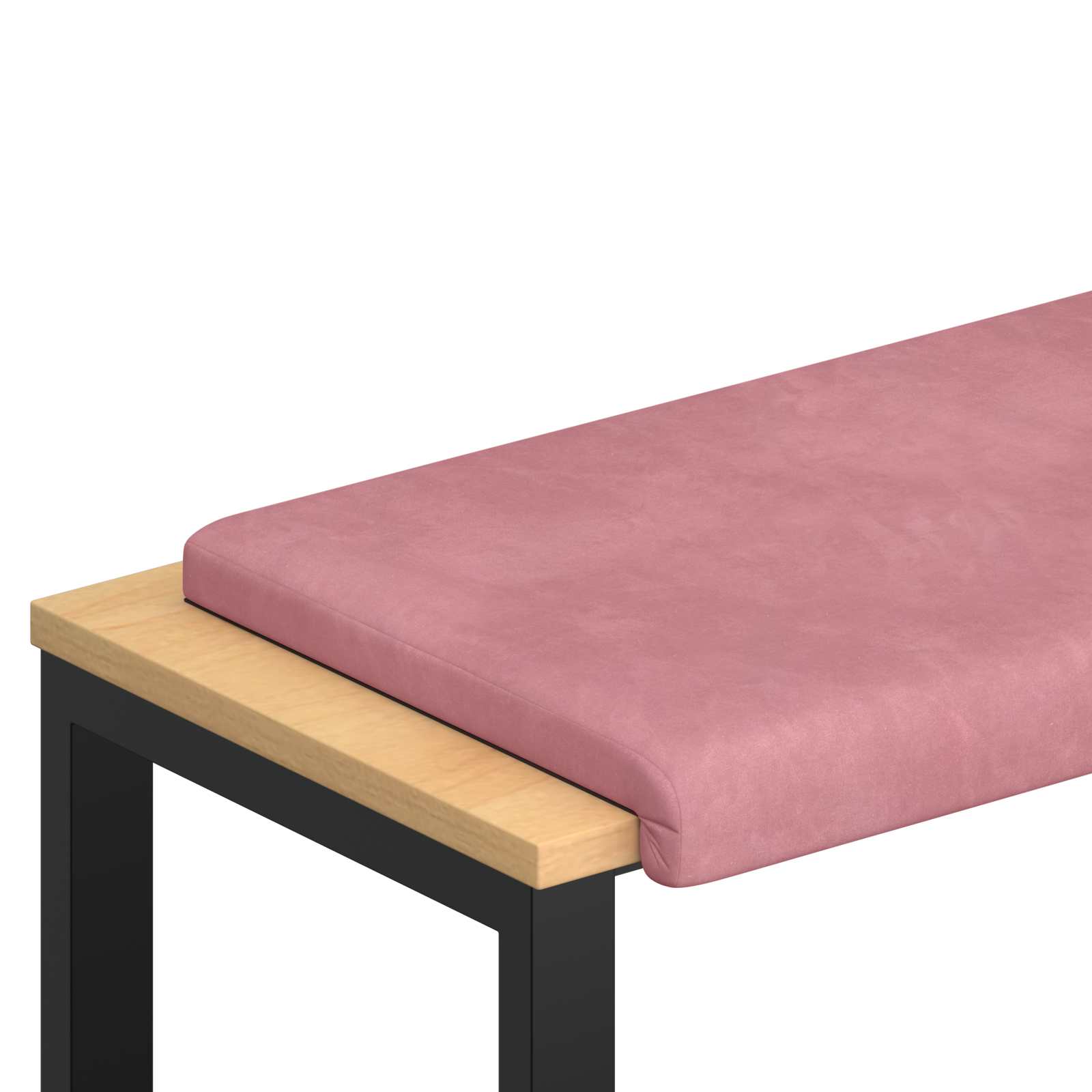 Cuscino per panchina Velluto Rosa Profondità 35 cm