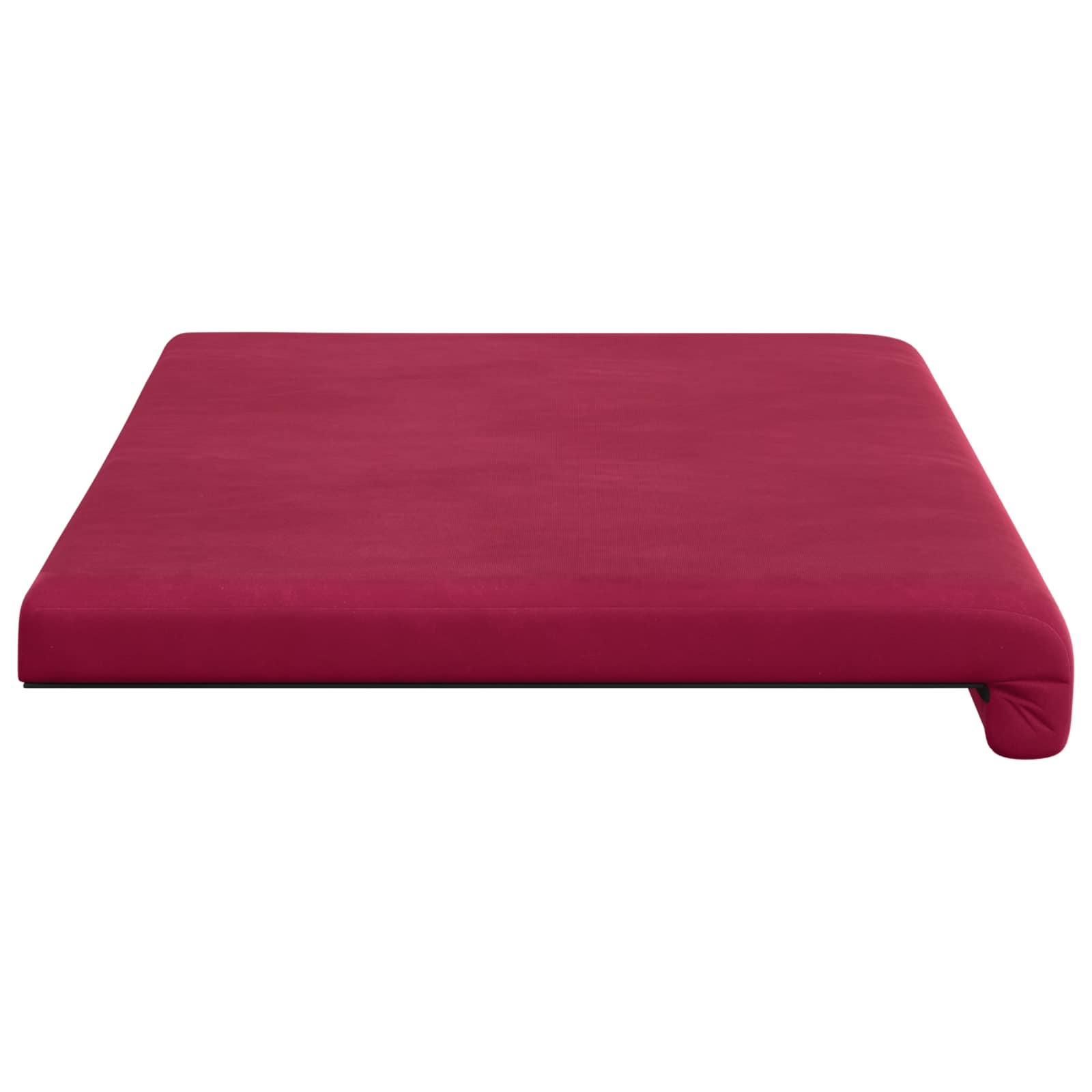 Cuscino per panchina Velluto Rosso Vino Profondità 35 cm
