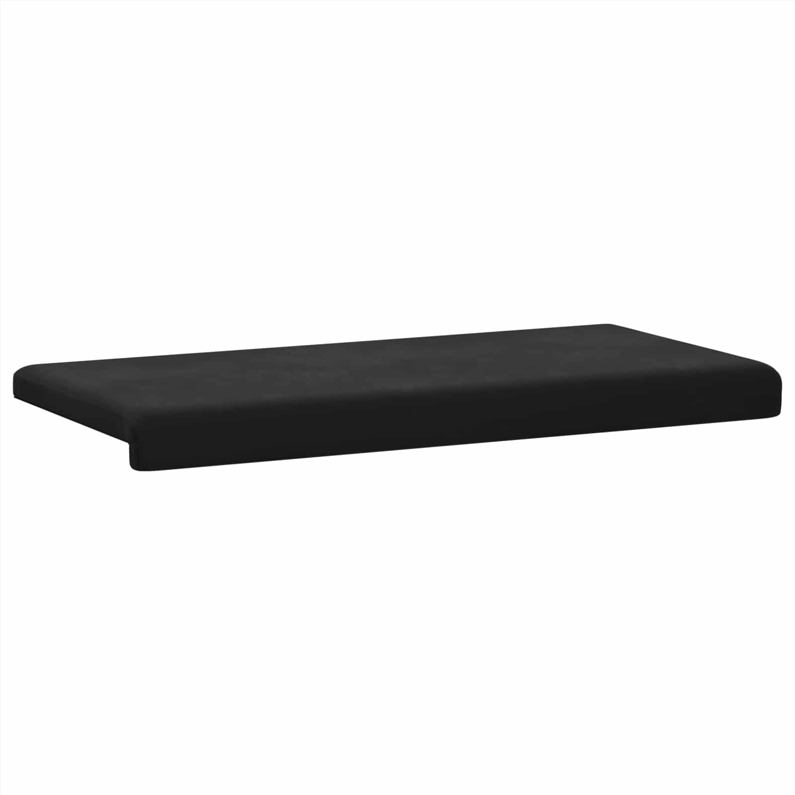 Cuscino per panchina Velluto Nero Profondità 35 cm
