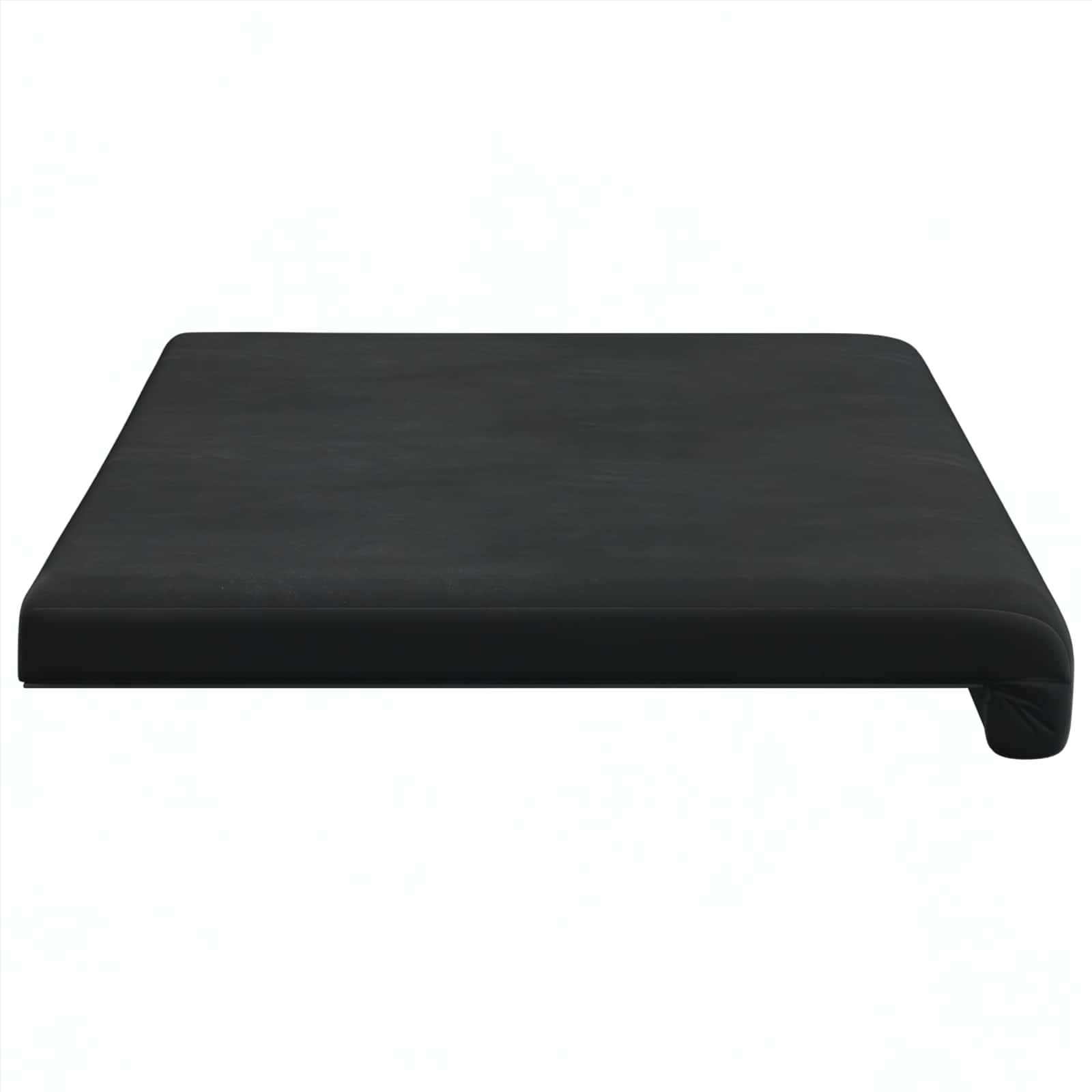 Cuscino per panchina Velluto Nero Profondità 35 cm