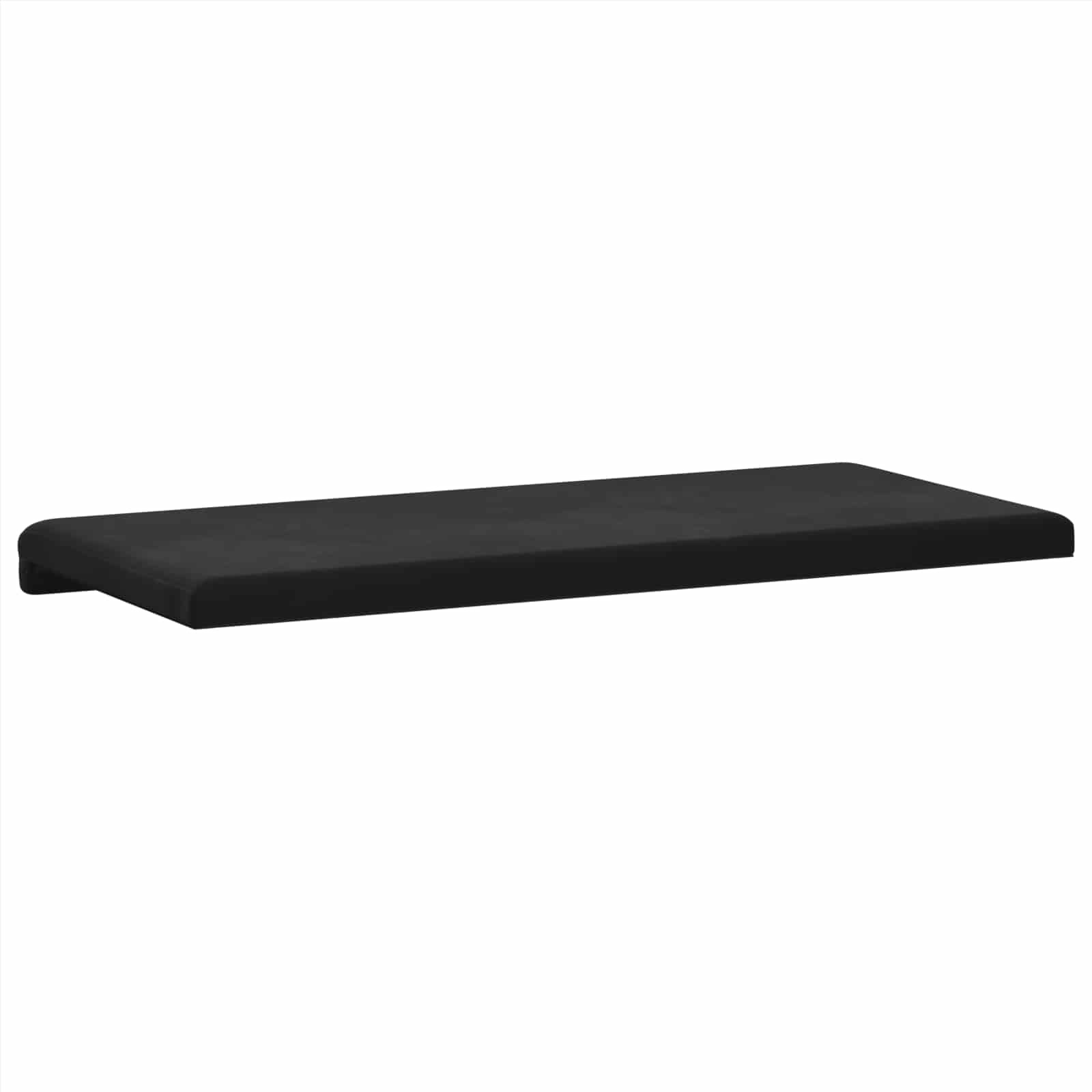 Cuscino per panchina Velluto Nero Profondità 35 cm