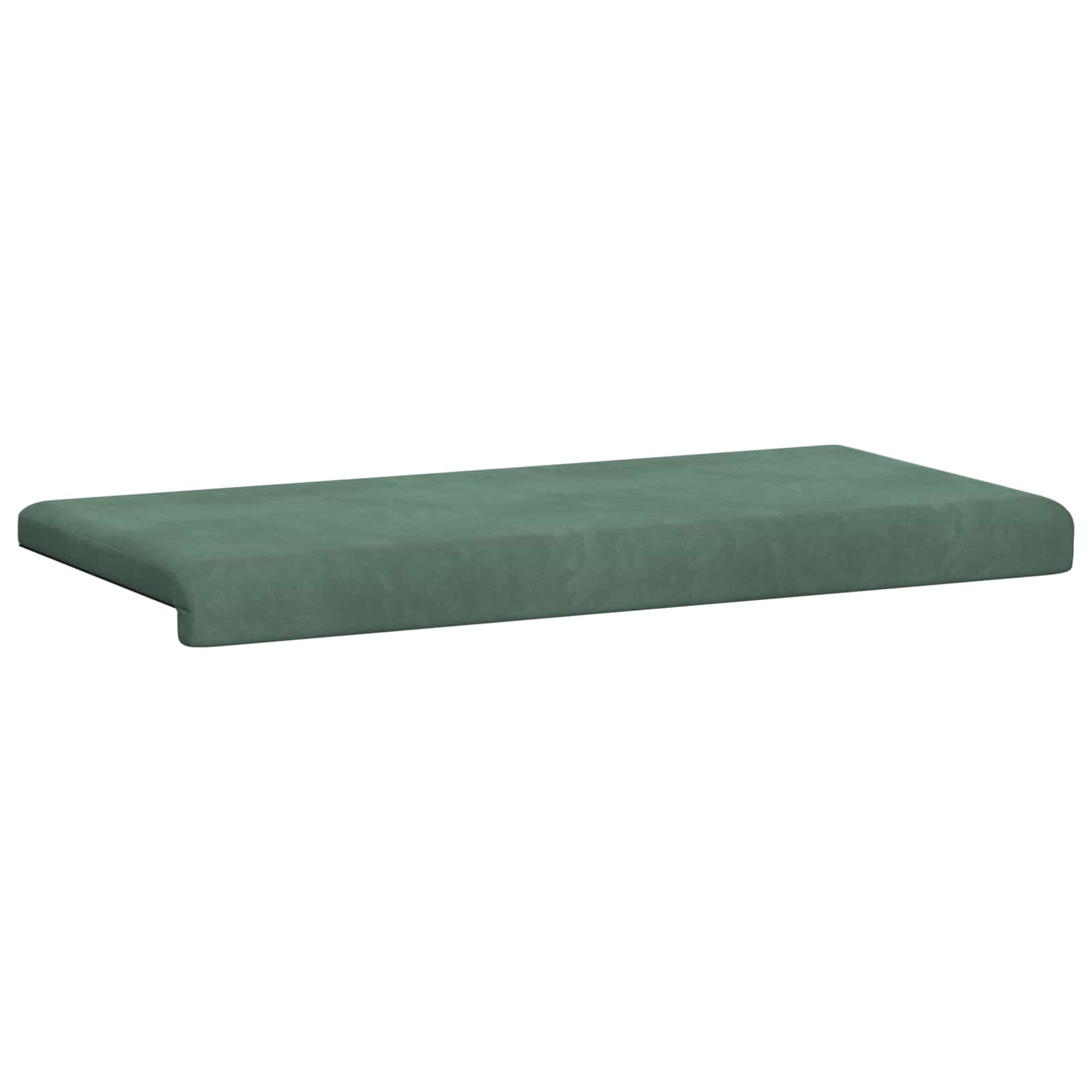 Cuscino per panchina Velluto Verde Mare Profondità 35 cm