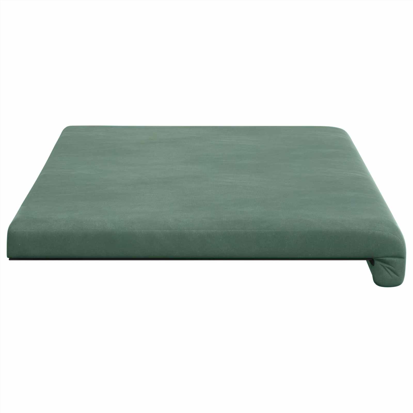 Cuscino per panchina Velluto Verde Mare Profondità 35 cm