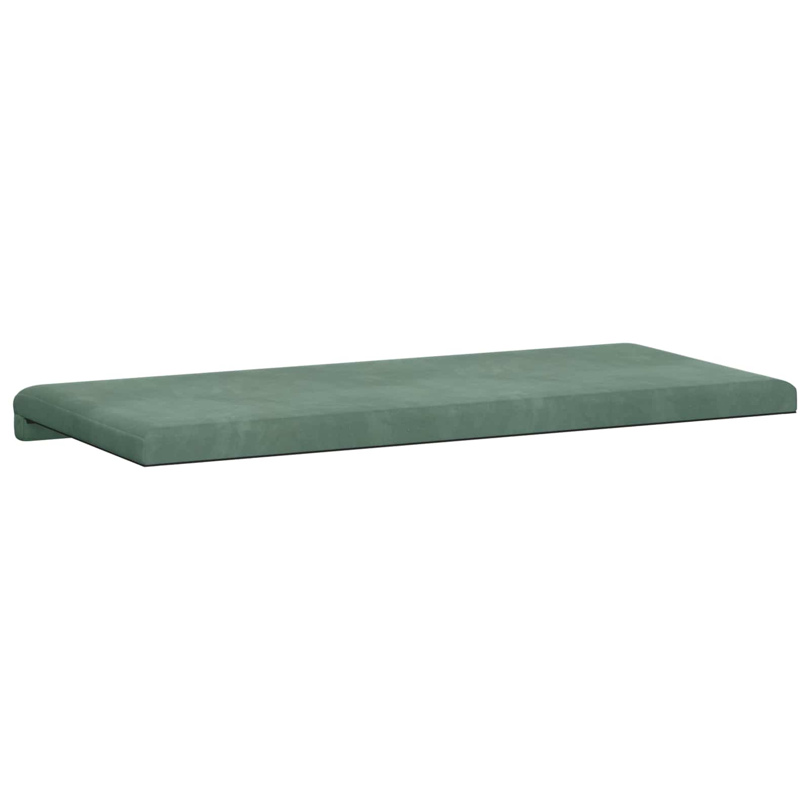 Cuscino per panchina Velluto Verde Mare Profondità 35 cm