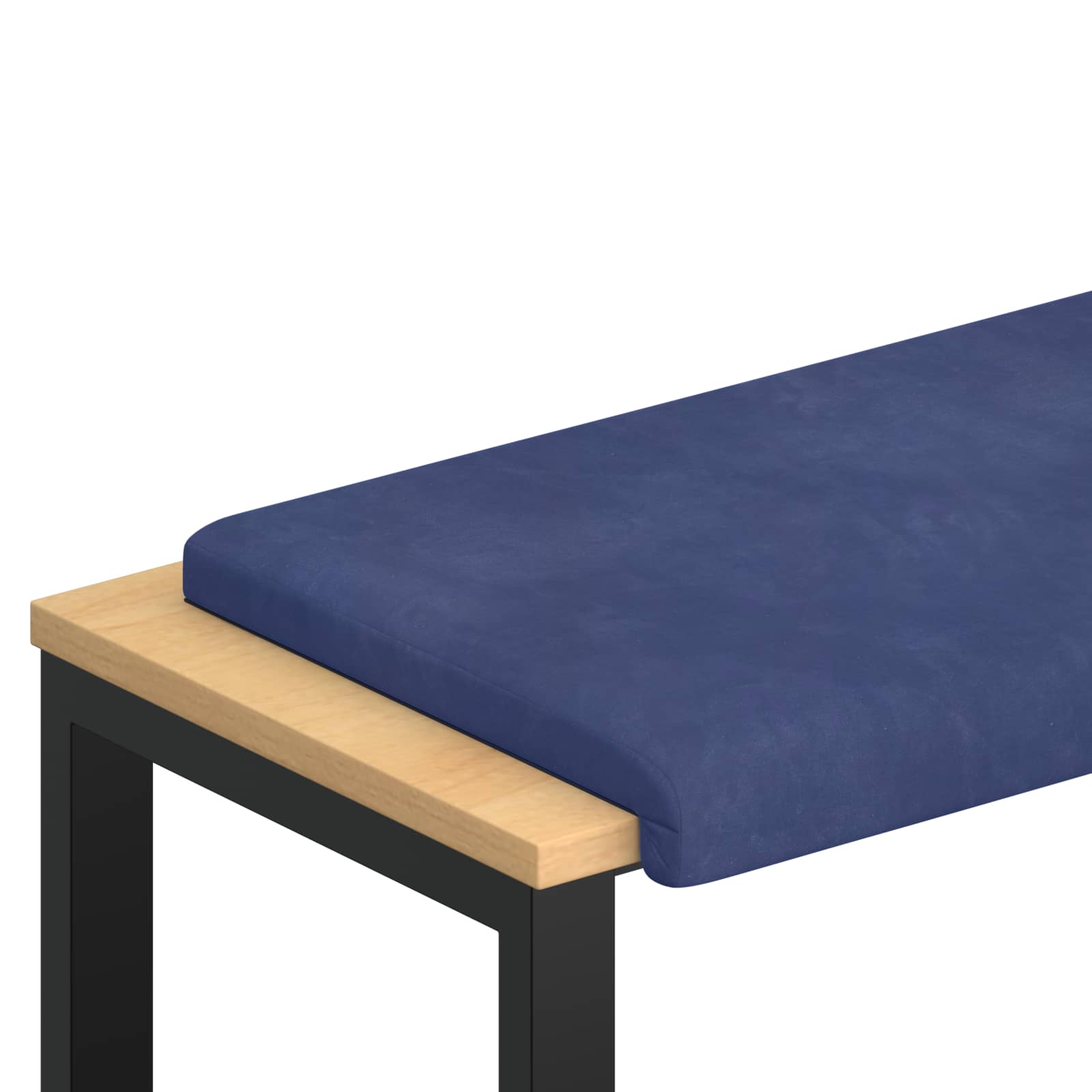 Cuscino per panchina Velluto Blu Polizia Profondità 35 cm
