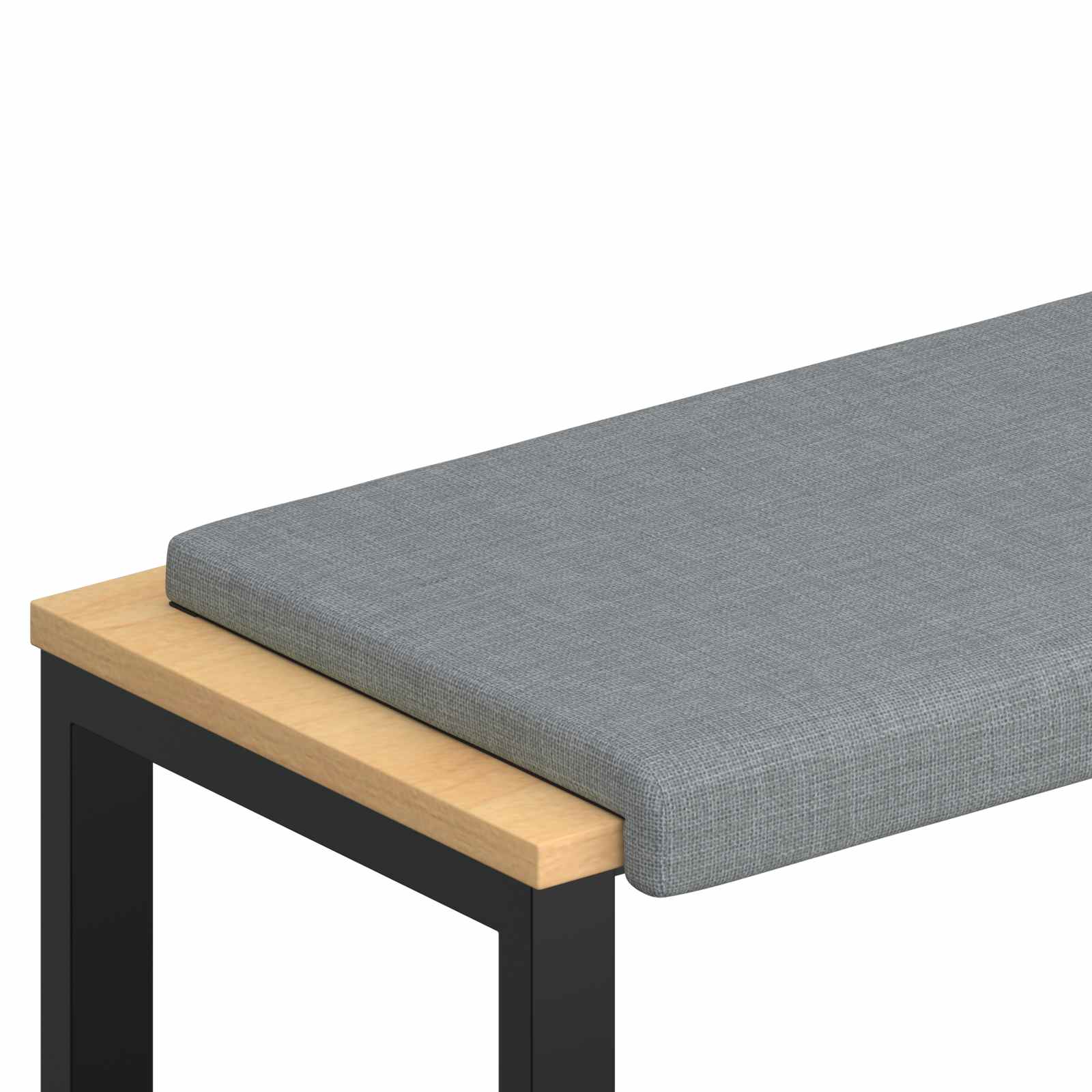 Cuscino per panchina Tessuto Grigio Chiaro Profondità 35 cm