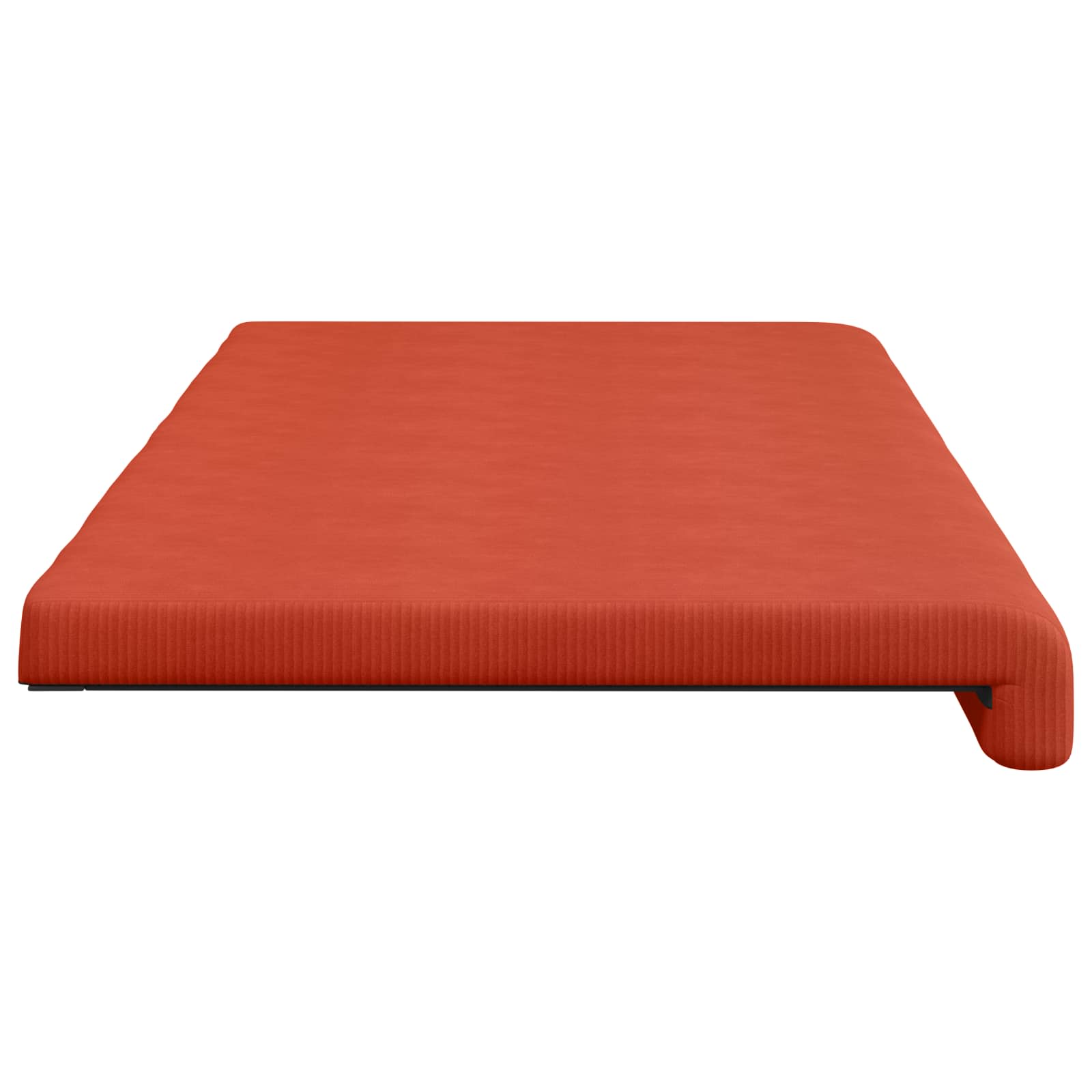 Cuscino per panchina corduroy Rosso Arancio Profondità 35 cm