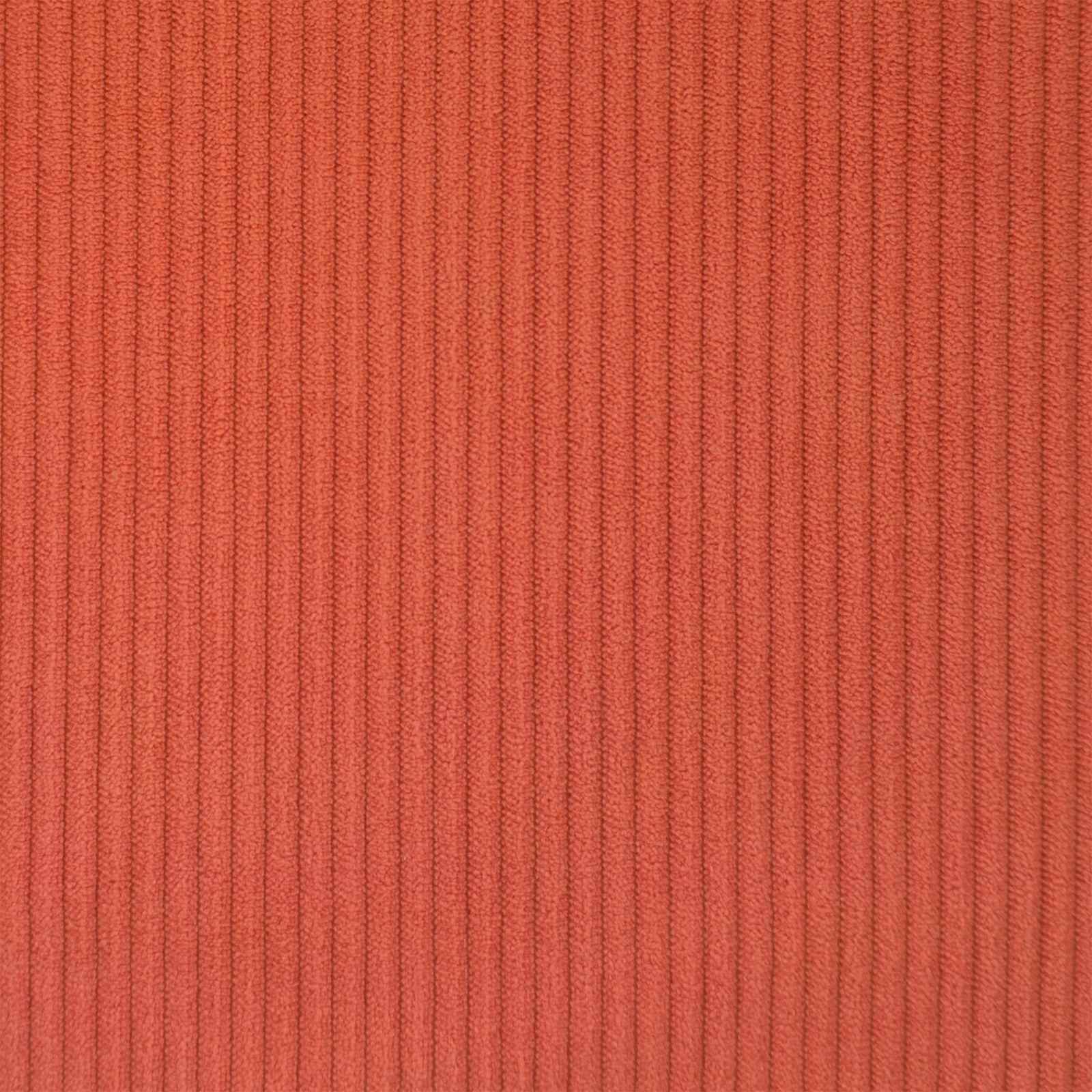 Cuscino per panchina corduroy Rosso Arancio Profondità 35 cm
