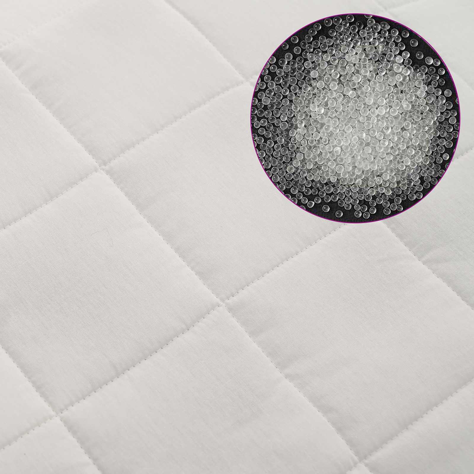 Coperta Ponderata Bianco 138 x 200 cm 6 kg 100% Cotone 205T