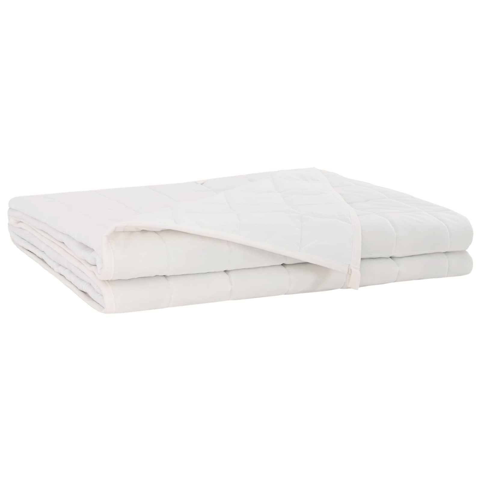 Coperta Ponderata Bianco 220 x 235 cm 15 kg 100% Cotone 205T