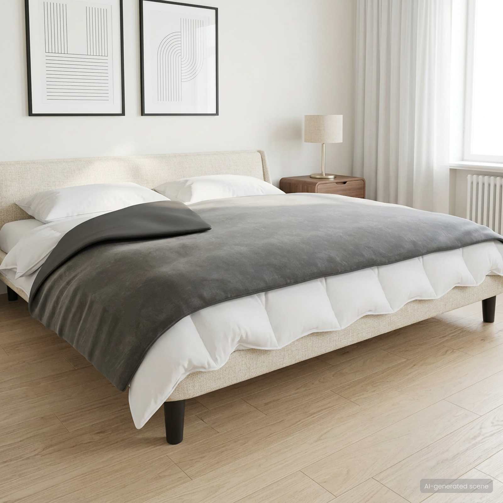 Coperta Ponderata Antracite 120 x 180 cm 5 kg 100% Cotone 205T