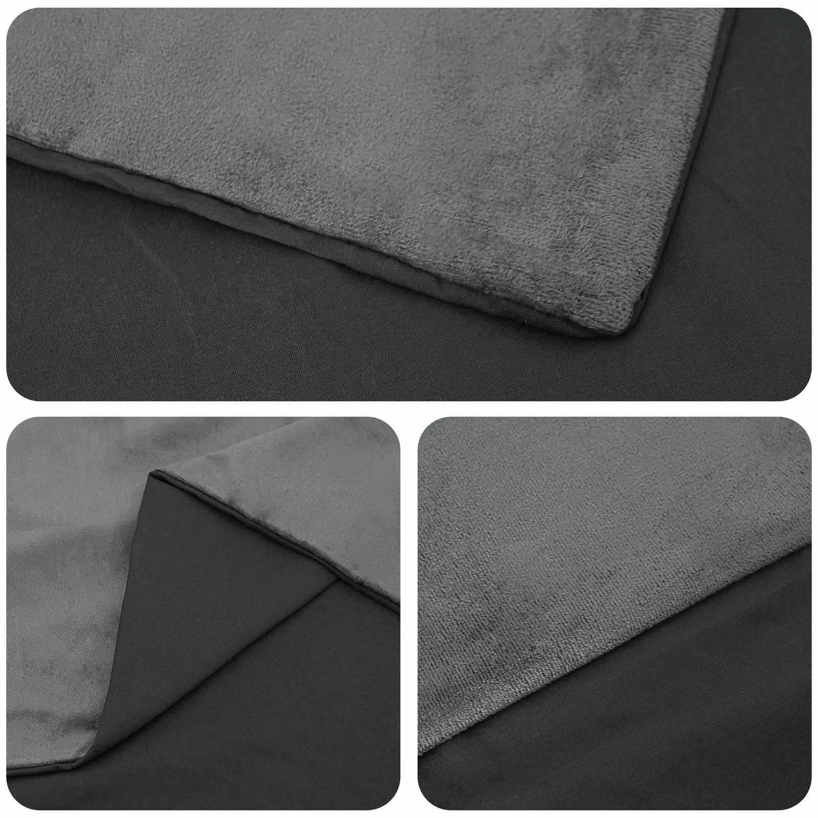 Coperta Ponderata Antracite 120 x 180 cm 9 kg 100% Cotone 205T