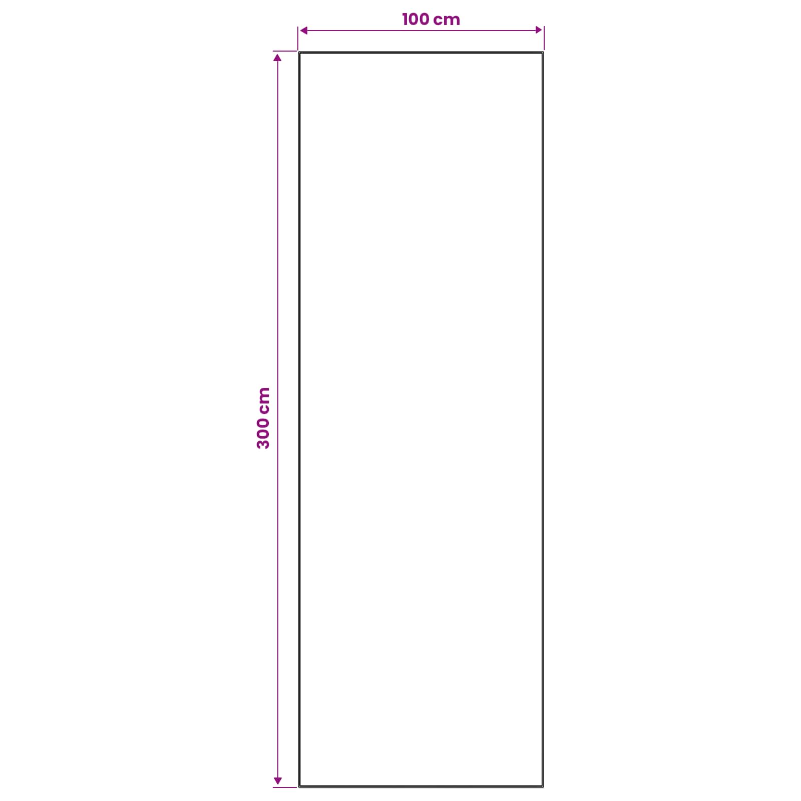 Tappeto Antiscivolo LESAKA Marrone 100 x 300 cm Velluto diamante