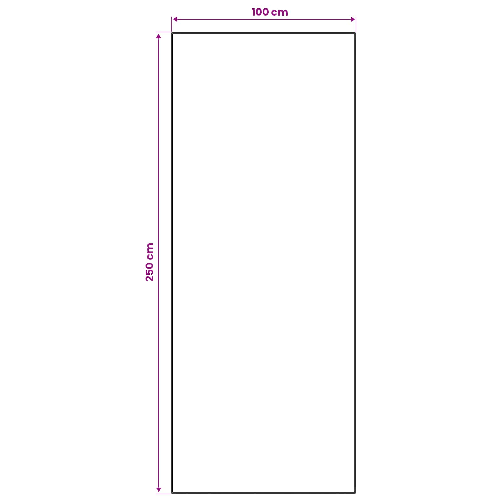 Tappeto Antiscivolo LESAKA Nero e Oro 100 x 250 cm Velluto diamante