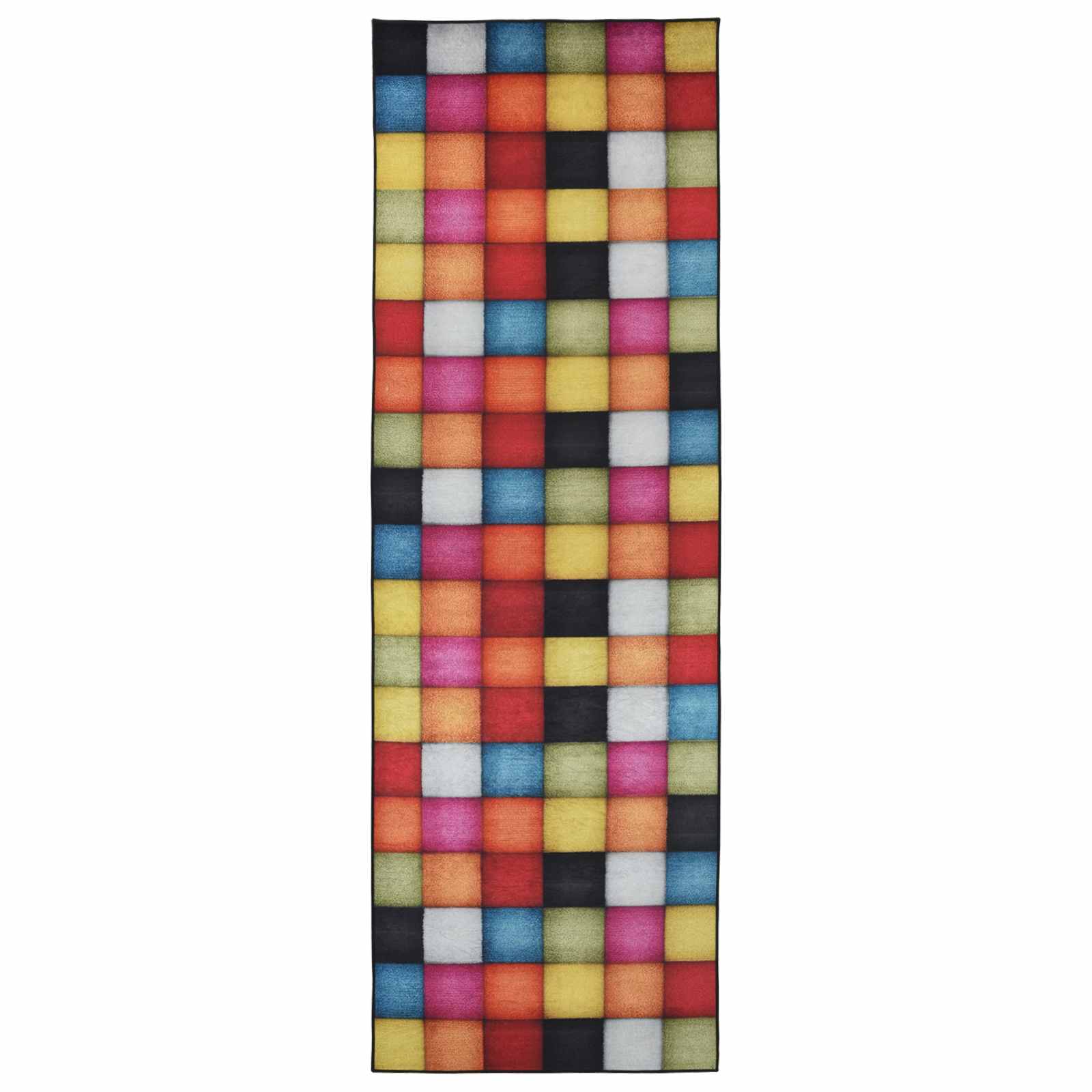 Tappeto Antiscivolo LESAKA colorato 100 x 400 cm Velluto diamante