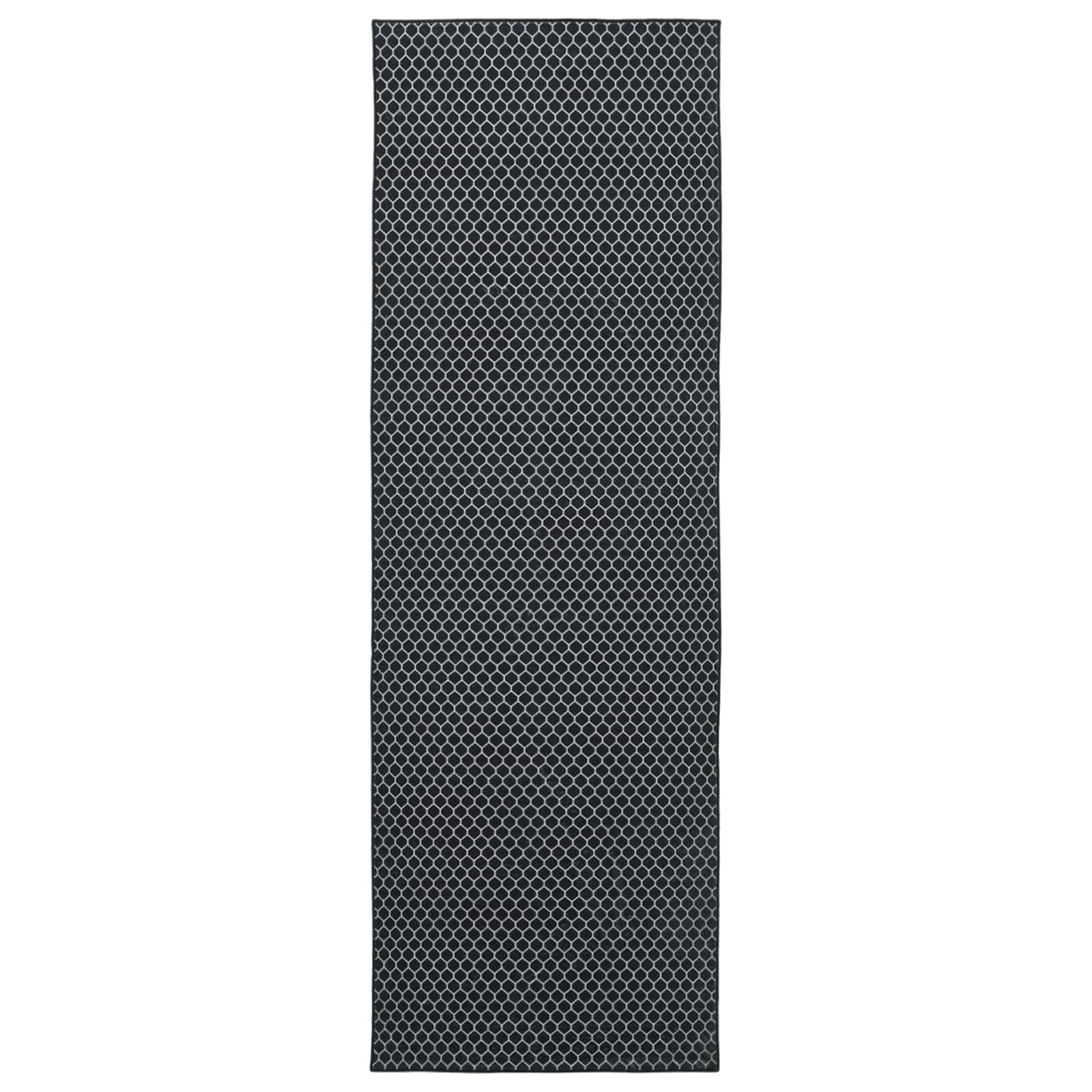 Tappeto Antiscivolo ORIZ 1150 gsm Motivo in rete nera