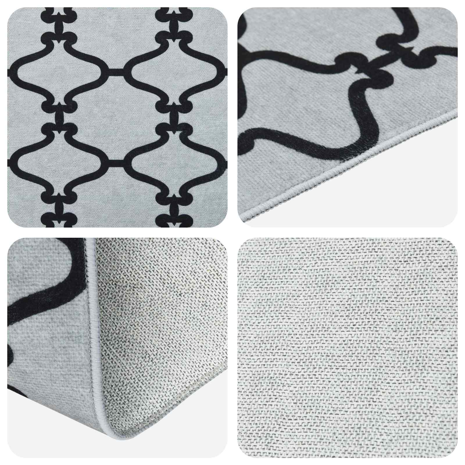 Tappeto Antiscivolo ORIZ 1150 gsm Motivo in rete nera