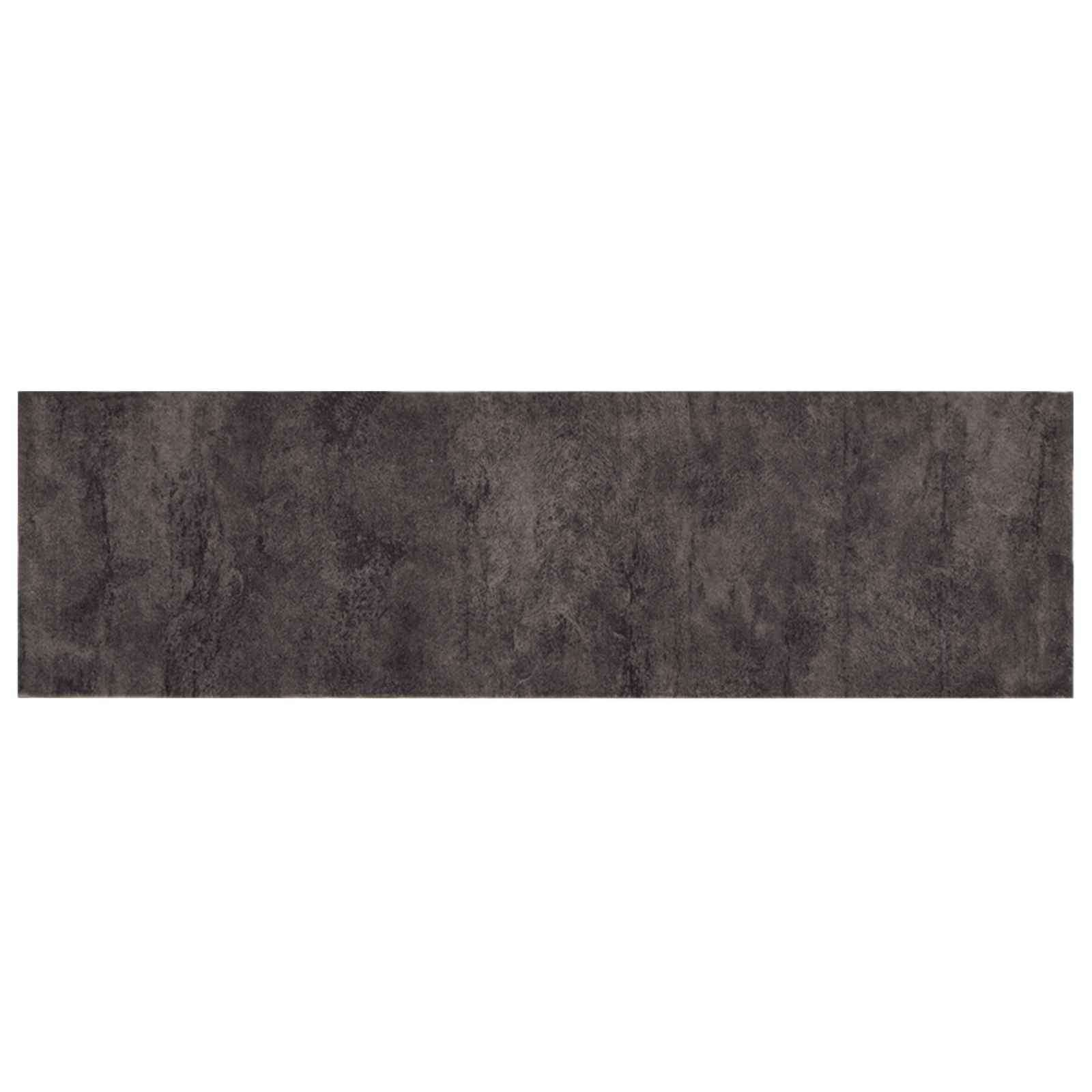 Tappeto da Cucina cemento nero 180 x 60 cm 100% Poliammide