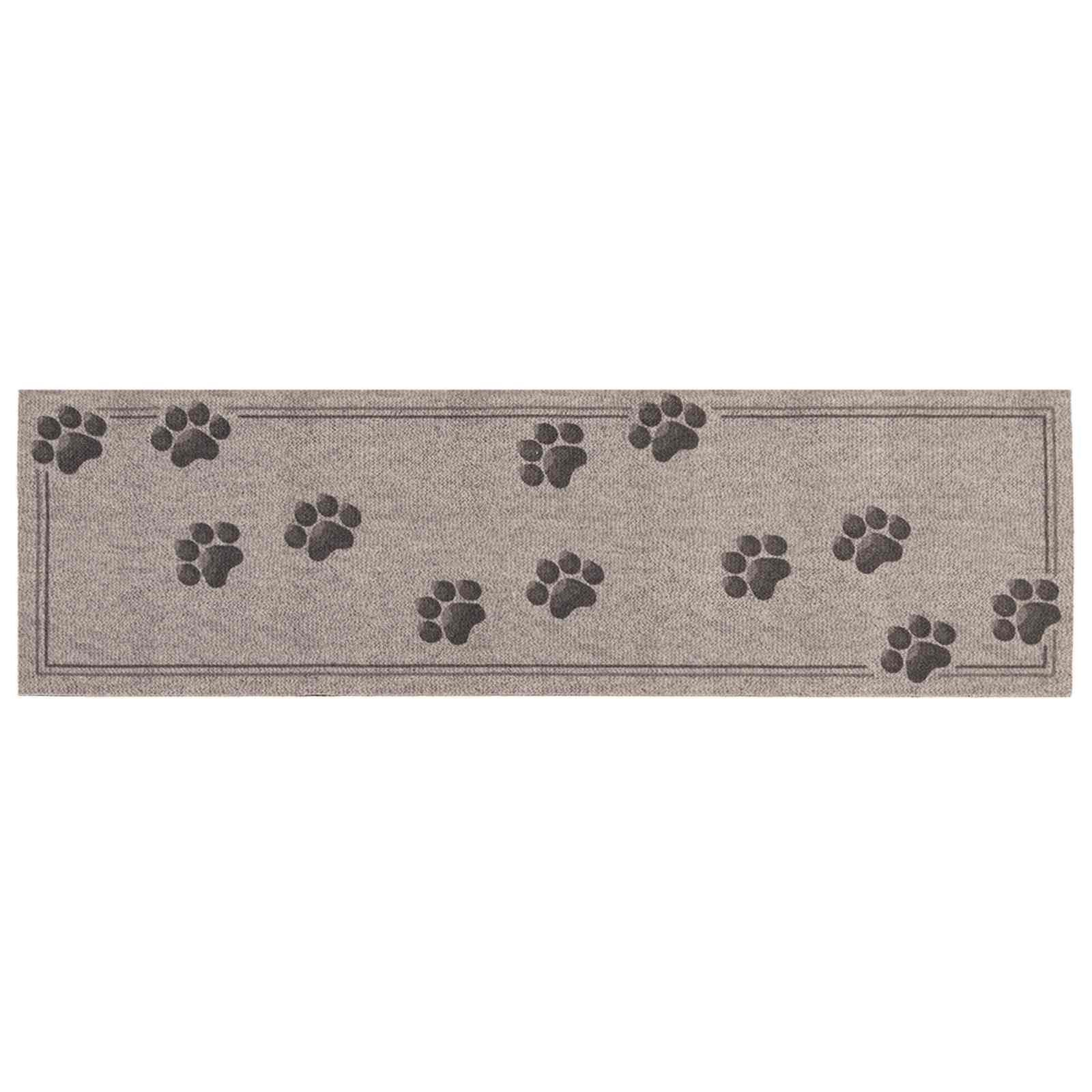 Tappeto da Cucina Zampe grigie 300 x 60 cm 100% Poliammide