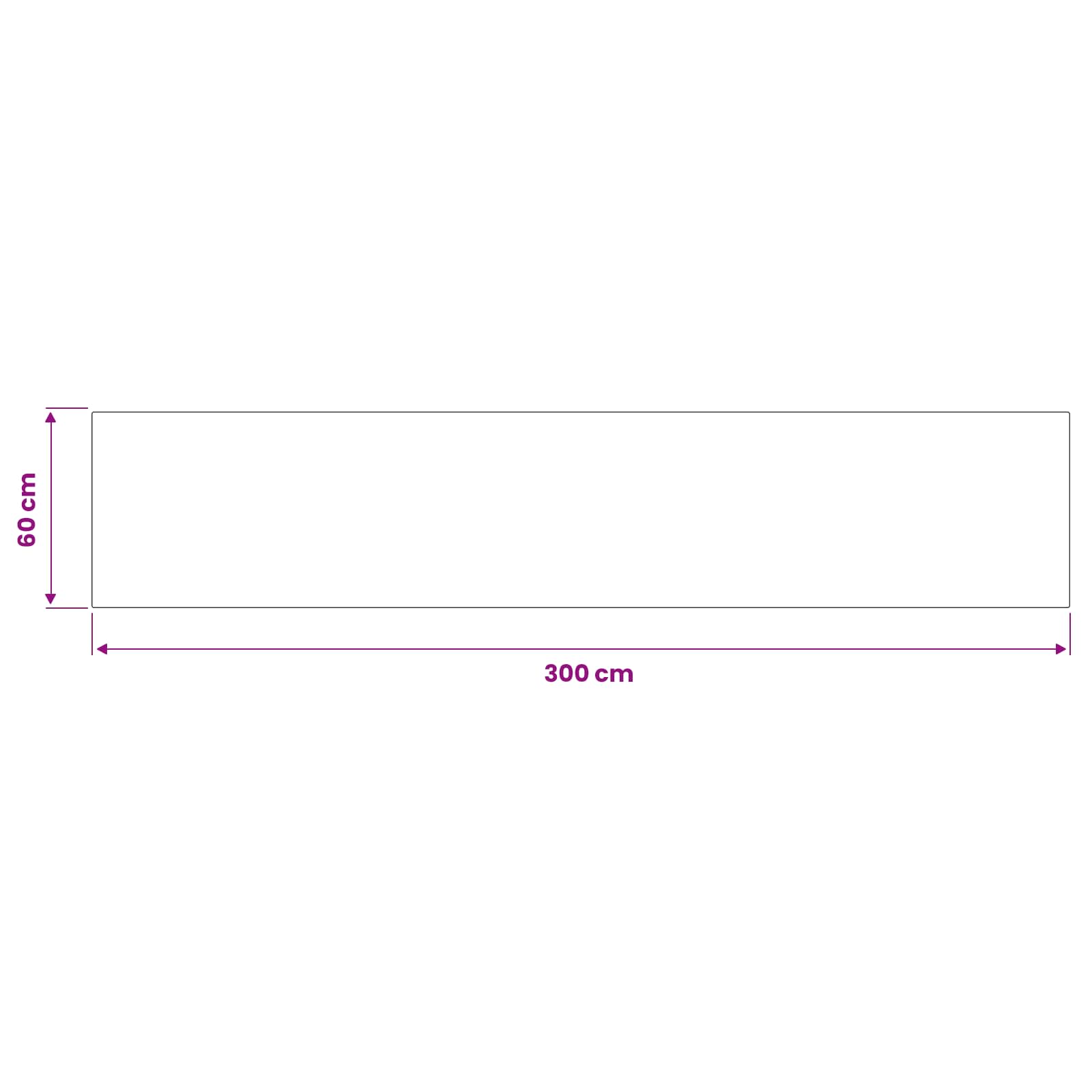 Tappeto da Cucina Scandinavo marrone 300 x 60 cm