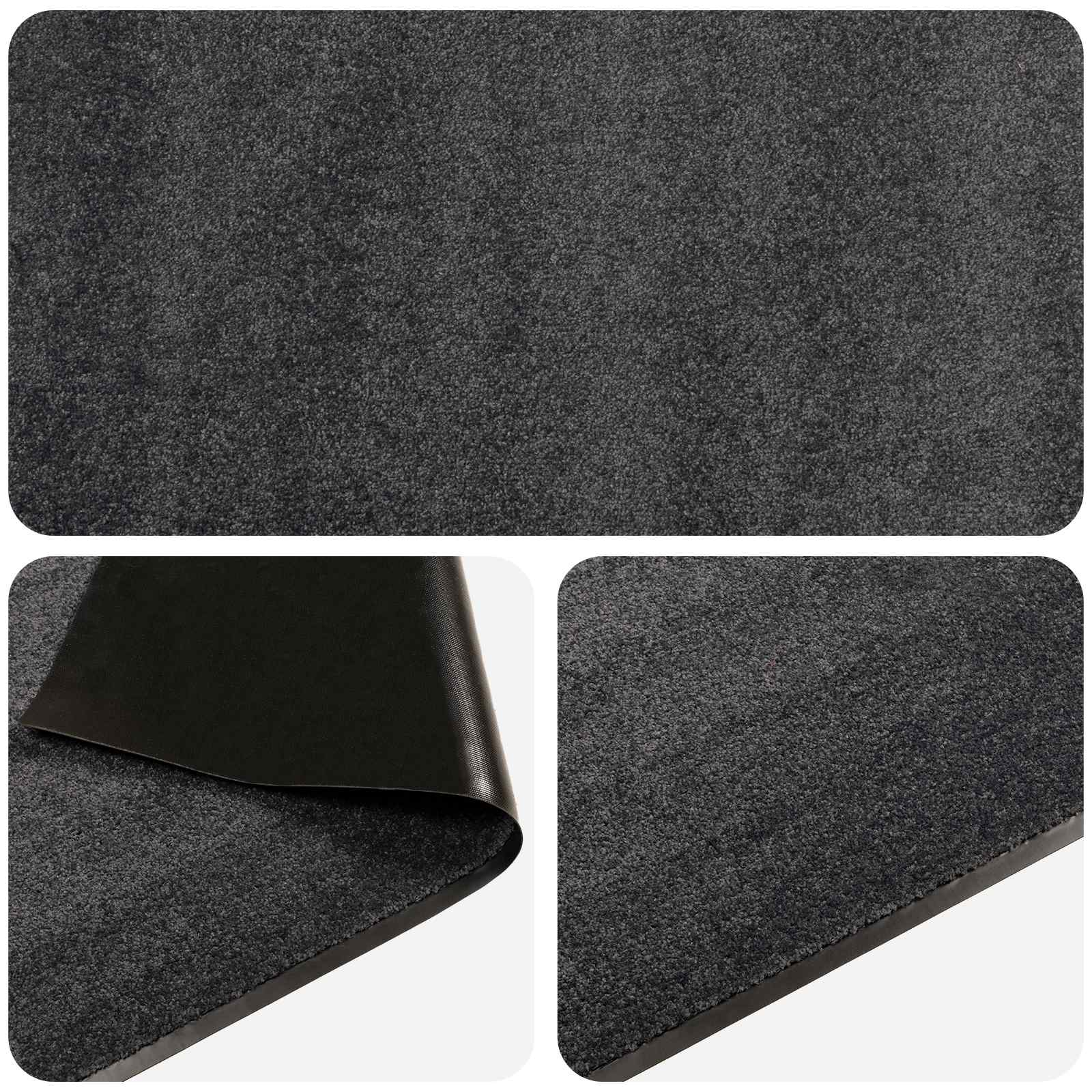 Tappetino Grigio Chiaro 180 x 120 cm 100% Poliammide