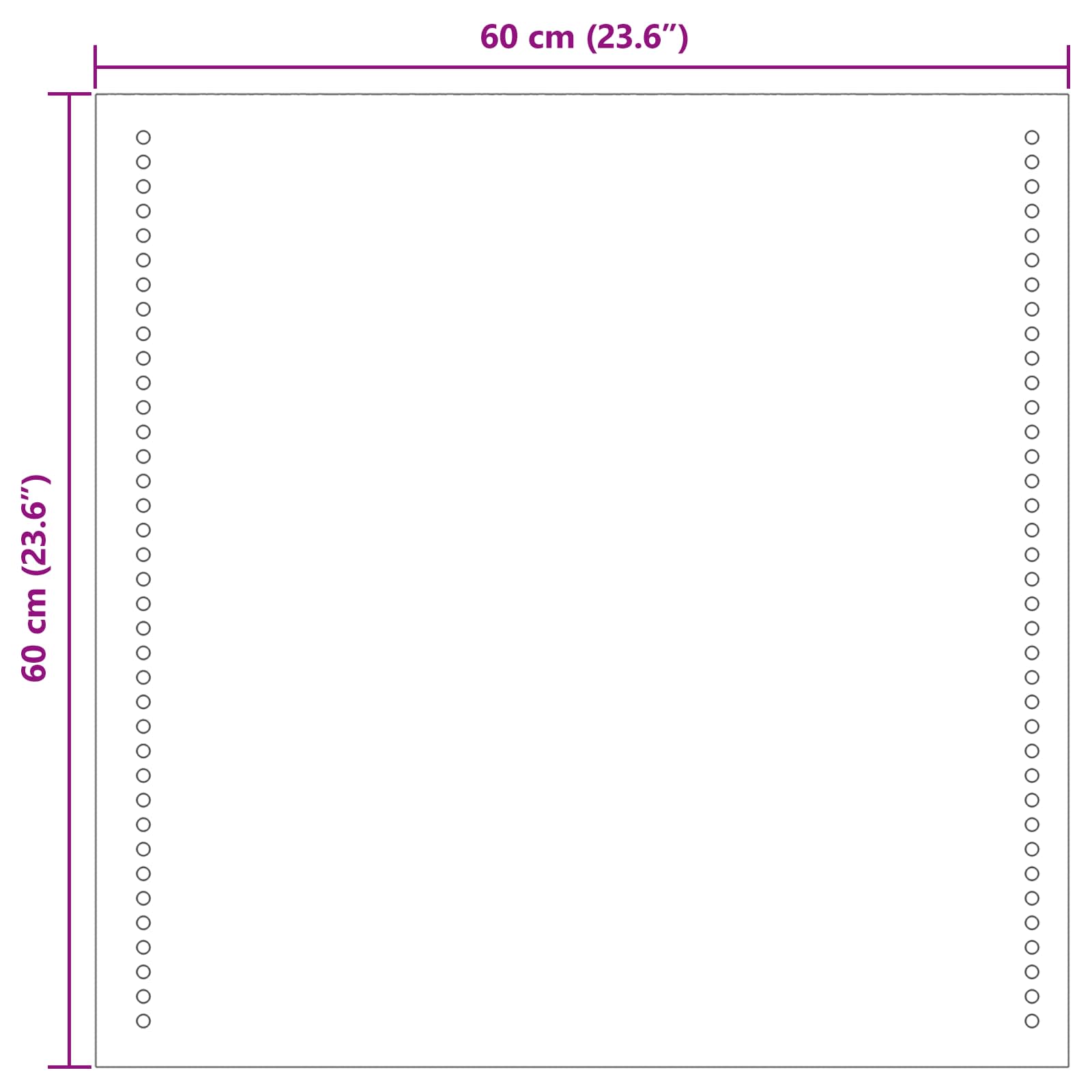 Specchio da bagno LED Trasparente 60 x 60 cm vetro temperato