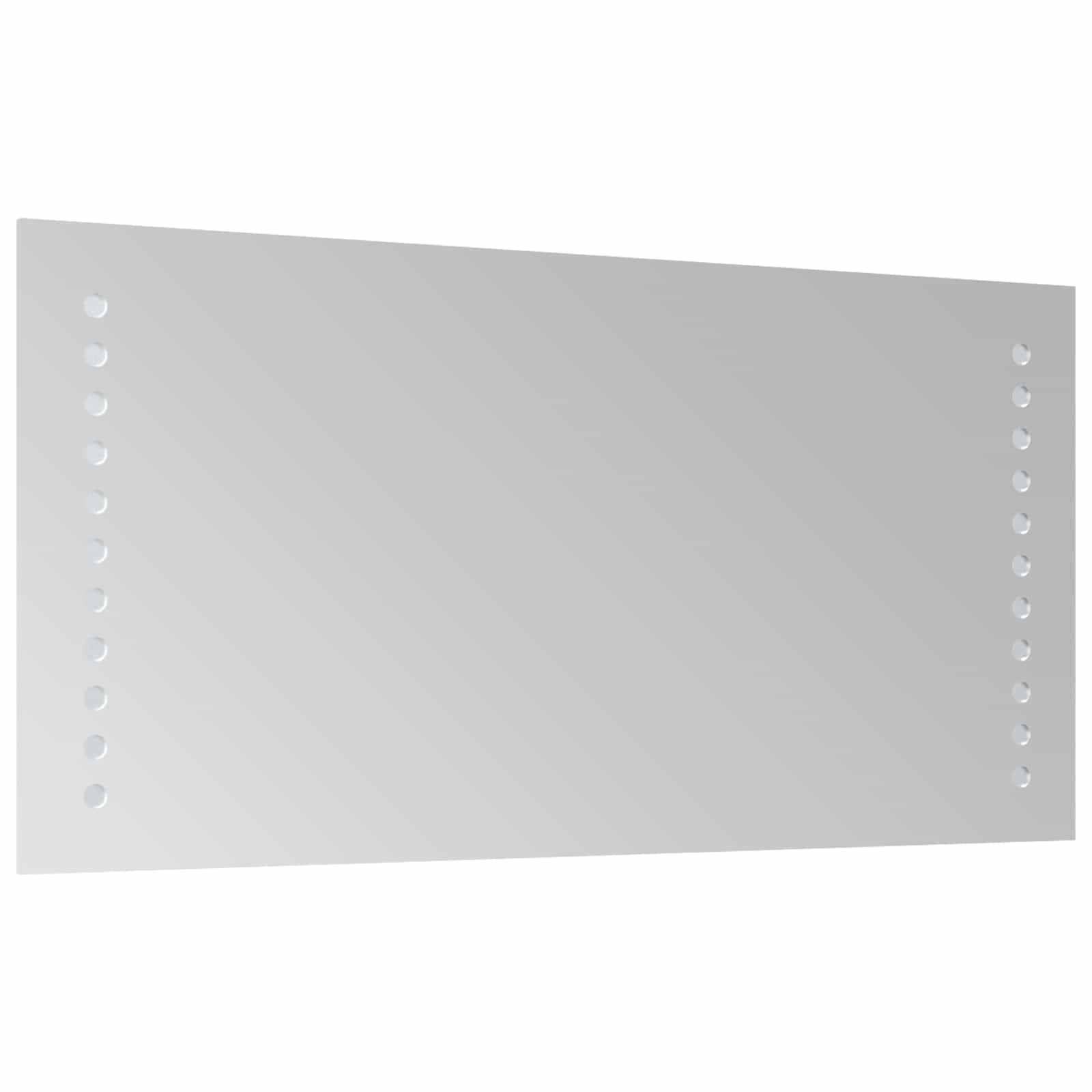 Specchio da bagno LED Trasparente 40 x 20 cm vetro temperato