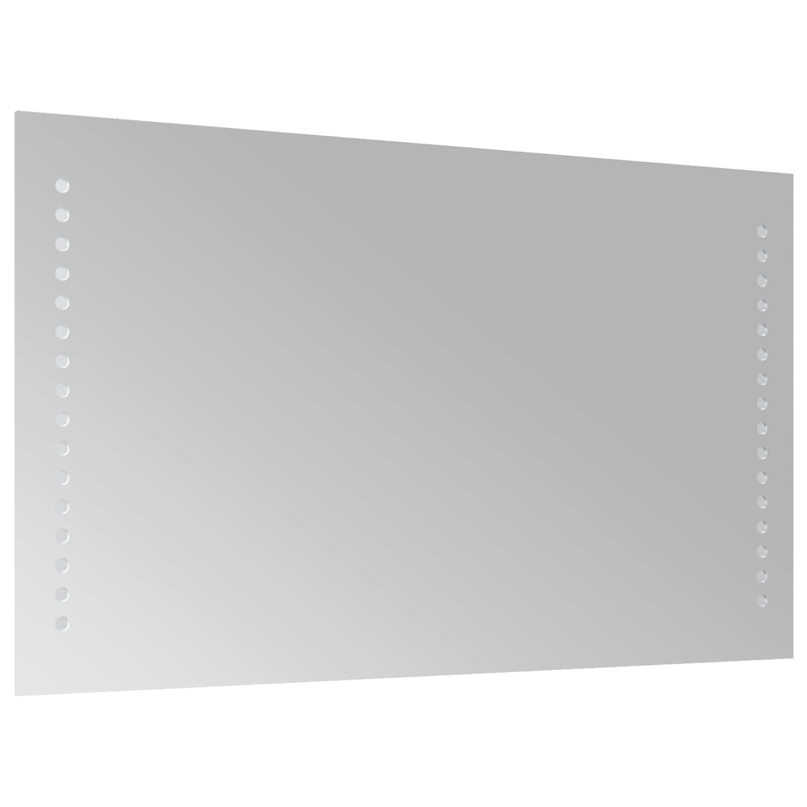 Specchio da bagno LED Trasparente 50 x 30 cm vetro temperato