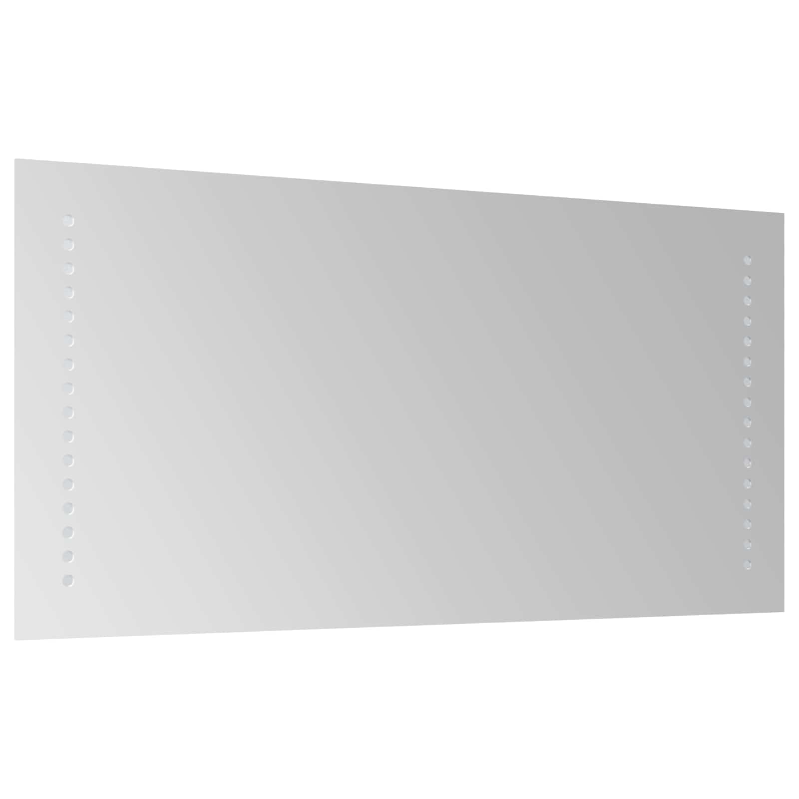 Specchio da bagno LED Trasparente 60 x 30 cm vetro temperato