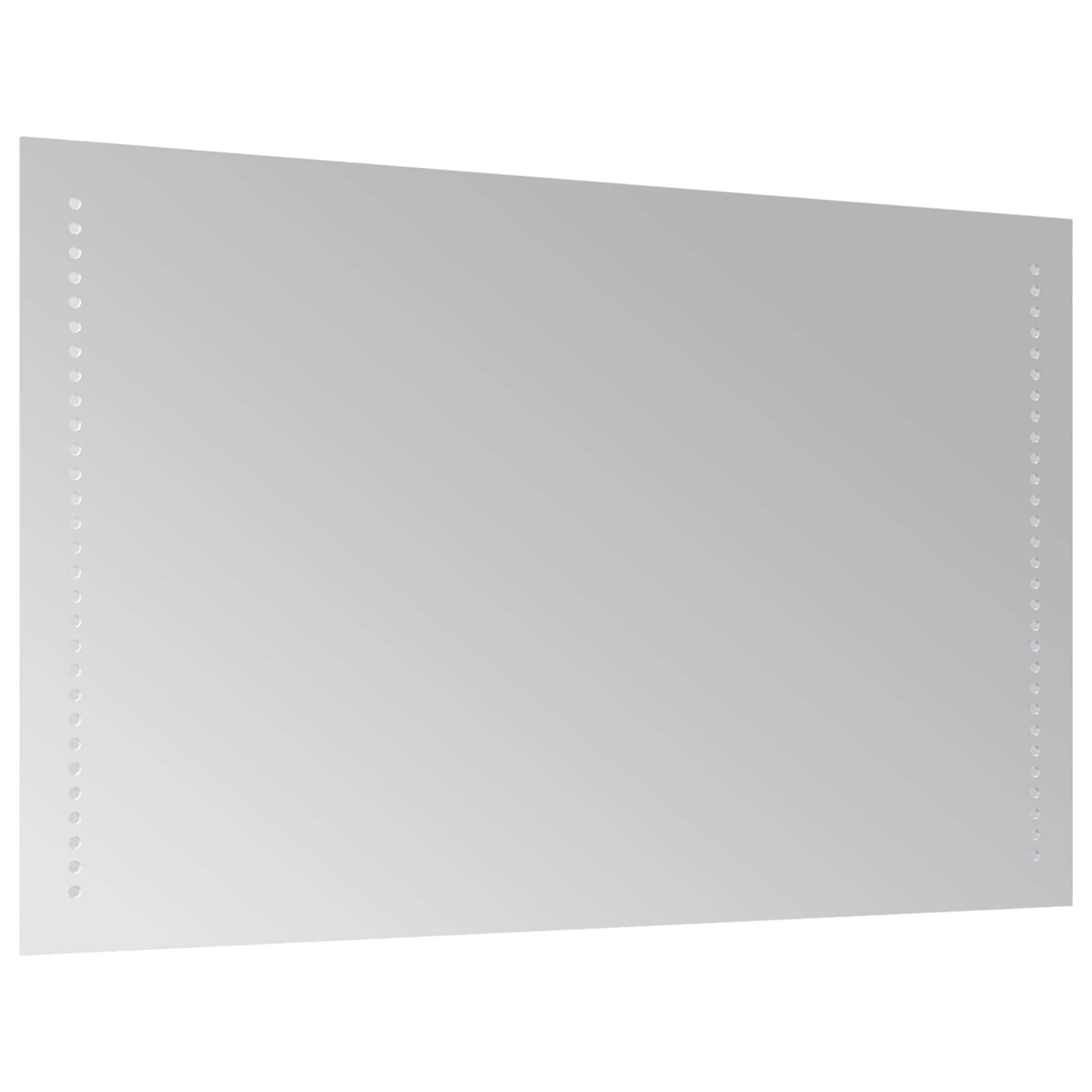 Specchio da bagno LED Trasparente 80 x 50 cm vetro temperato