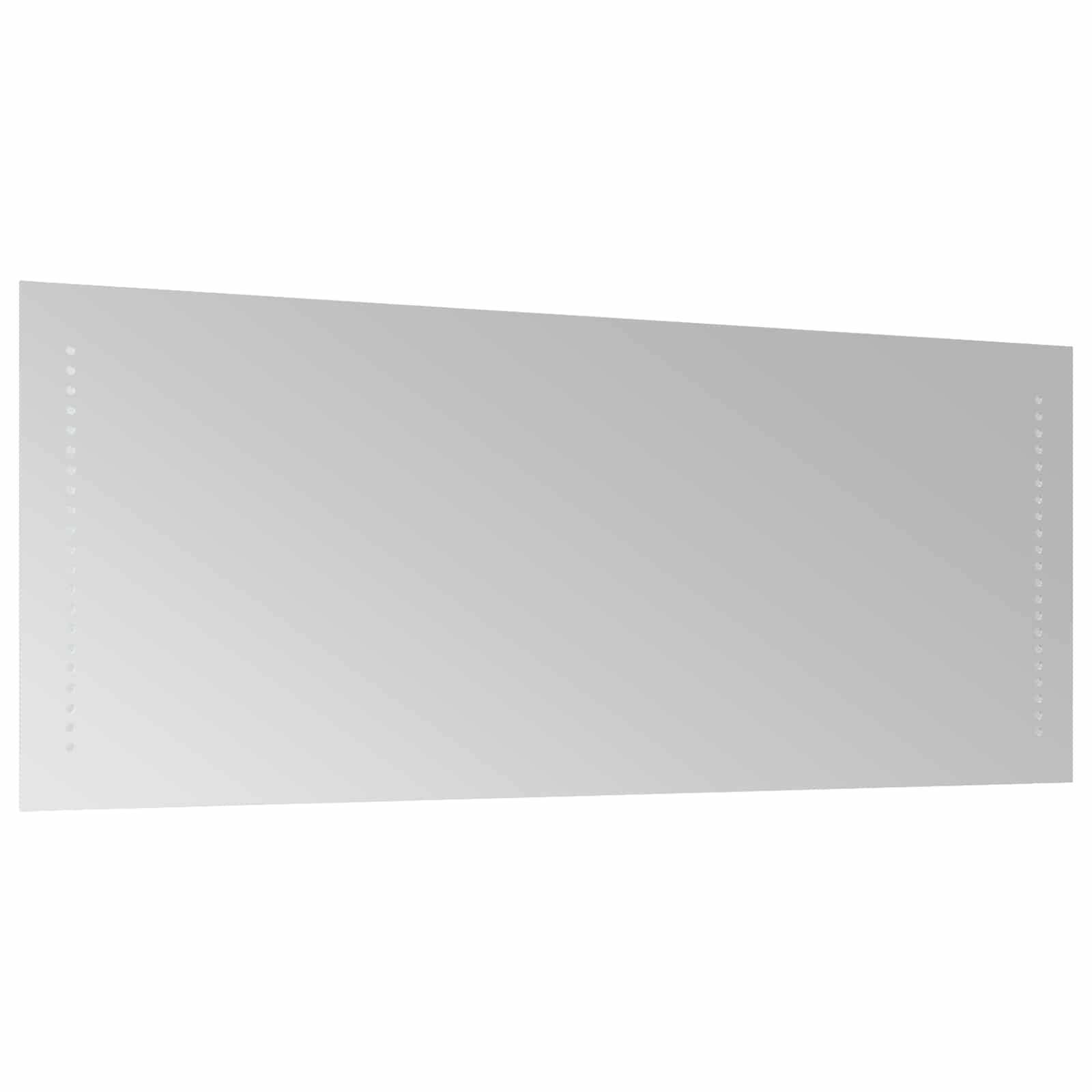 Specchio da bagno LED Trasparente 100 x 40 cm vetro temperato