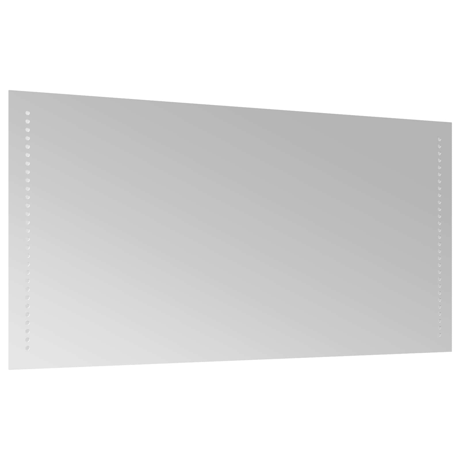 Specchio da bagno LED Trasparente 100 x 50 cm vetro temperato