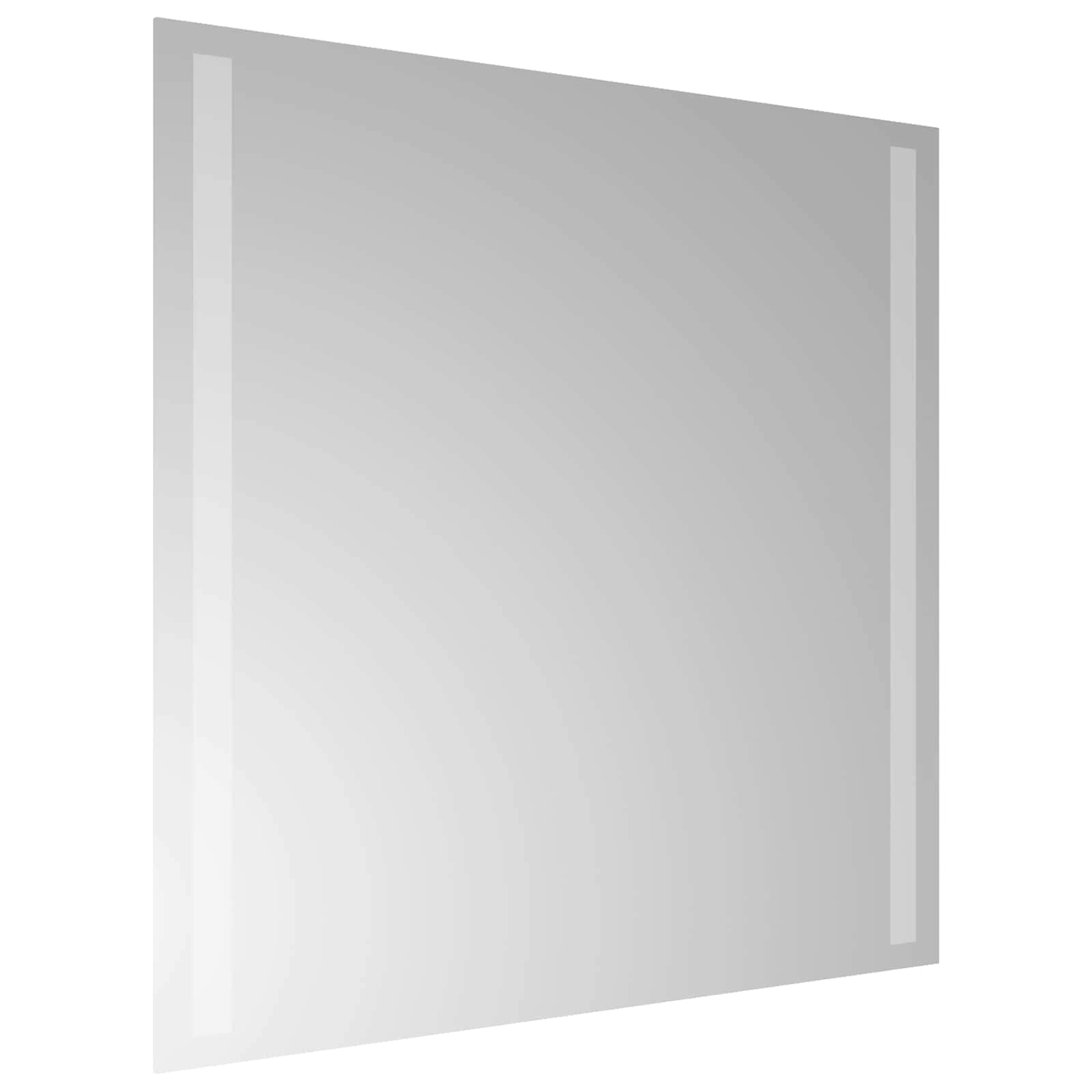 Specchio da bagno LED Trasparente 50 x 50 cm vetro temperato