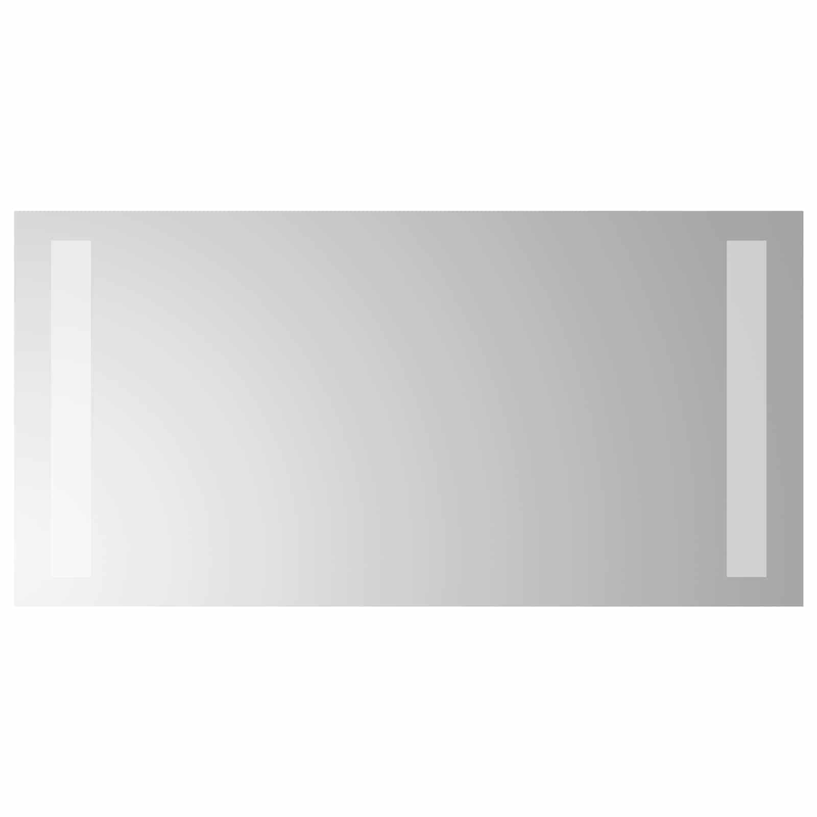 Specchio da bagno LED Trasparente 40 x 20 cm vetro temperato