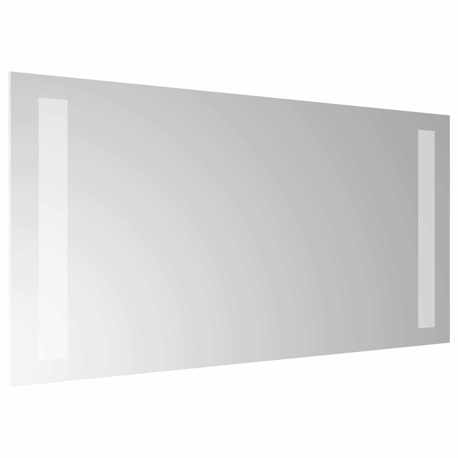 Specchio da bagno LED Trasparente 40 x 20 cm vetro temperato