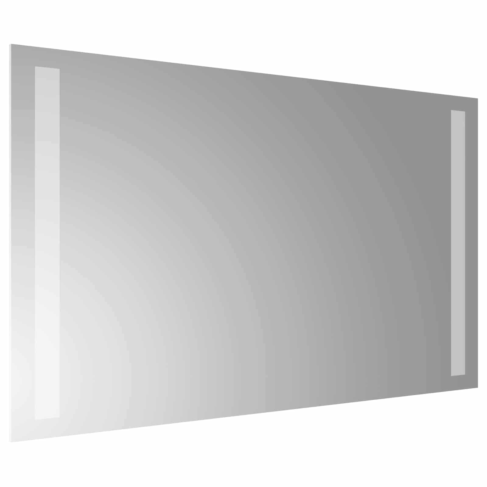 Specchio da bagno LED Trasparente 50 x 30 cm vetro temperato