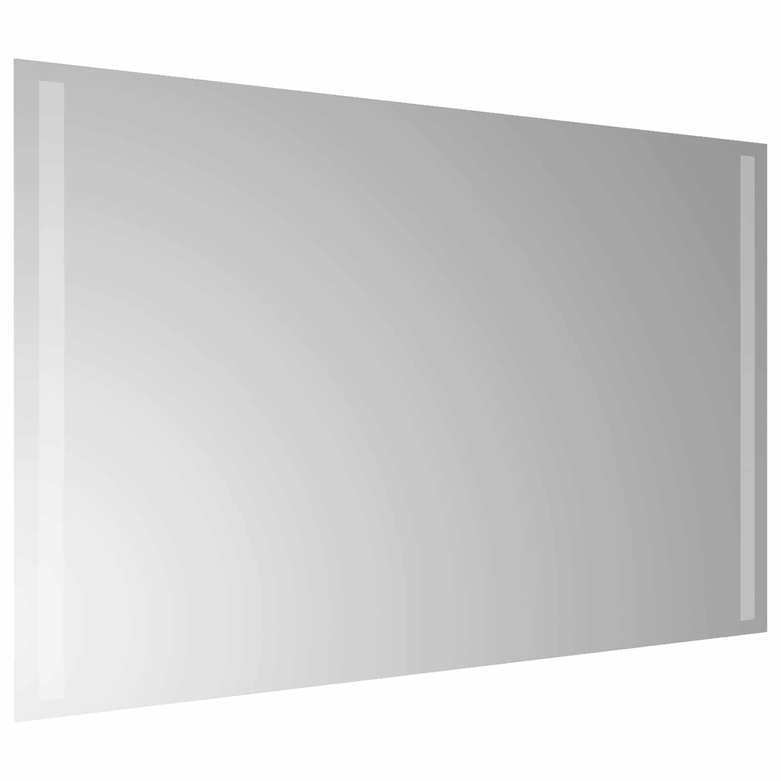 Specchio da bagno LED Trasparente 80 x 50 cm vetro temperato
