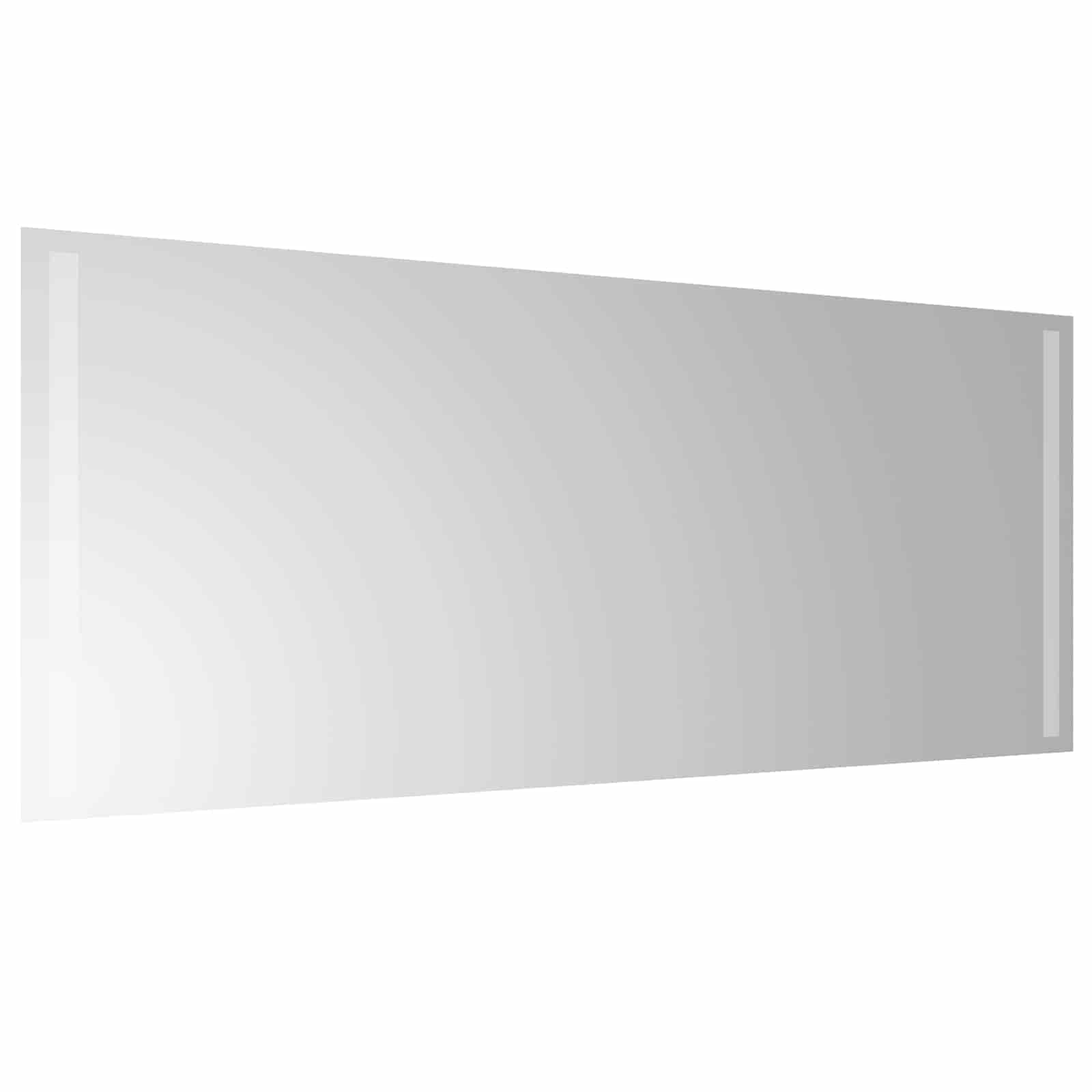 Specchio da bagno LED Trasparente 100 x 40 cm vetro temperato