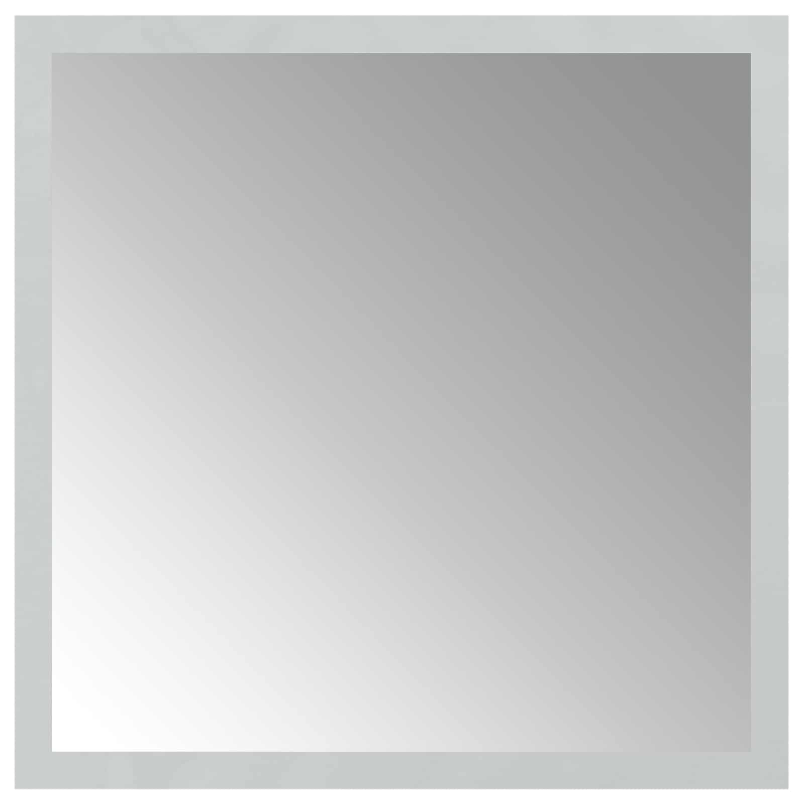 Specchio da bagno LED Trasparente 30 x 30 cm vetro temperato